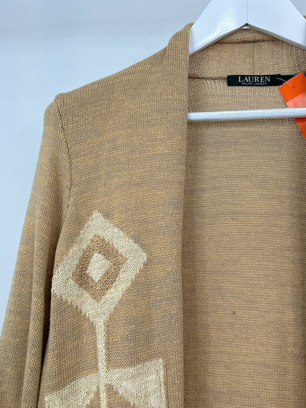 Lauren Ralph Lauren Size M Yellow Beige Women Cardigan