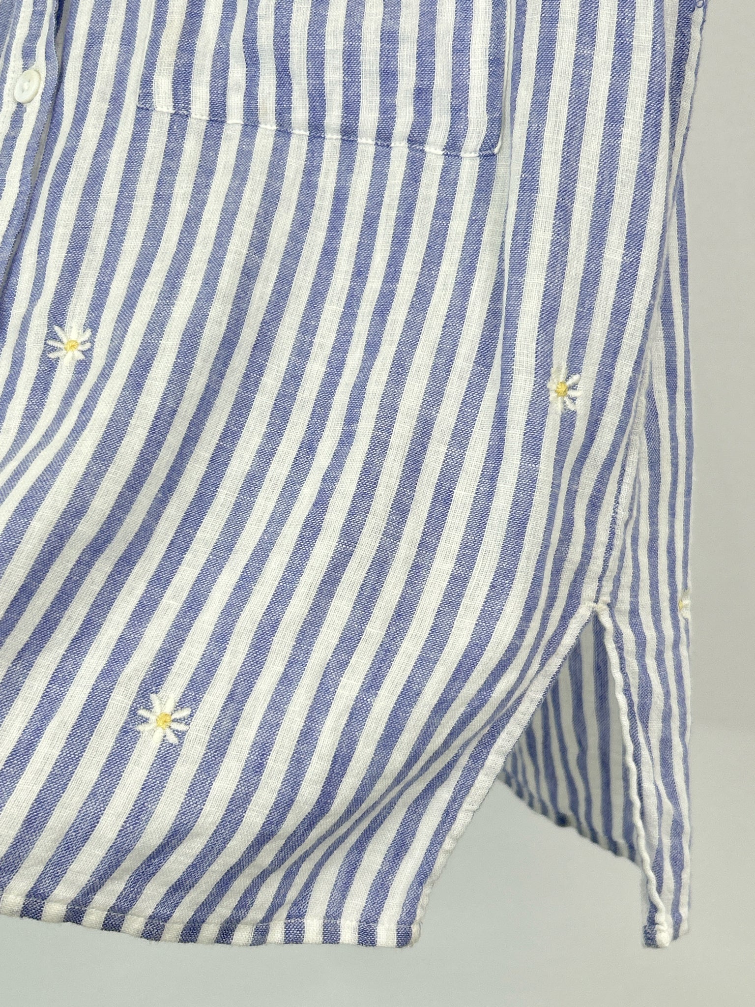RAILS Size XS Blue Striped Women Blouse