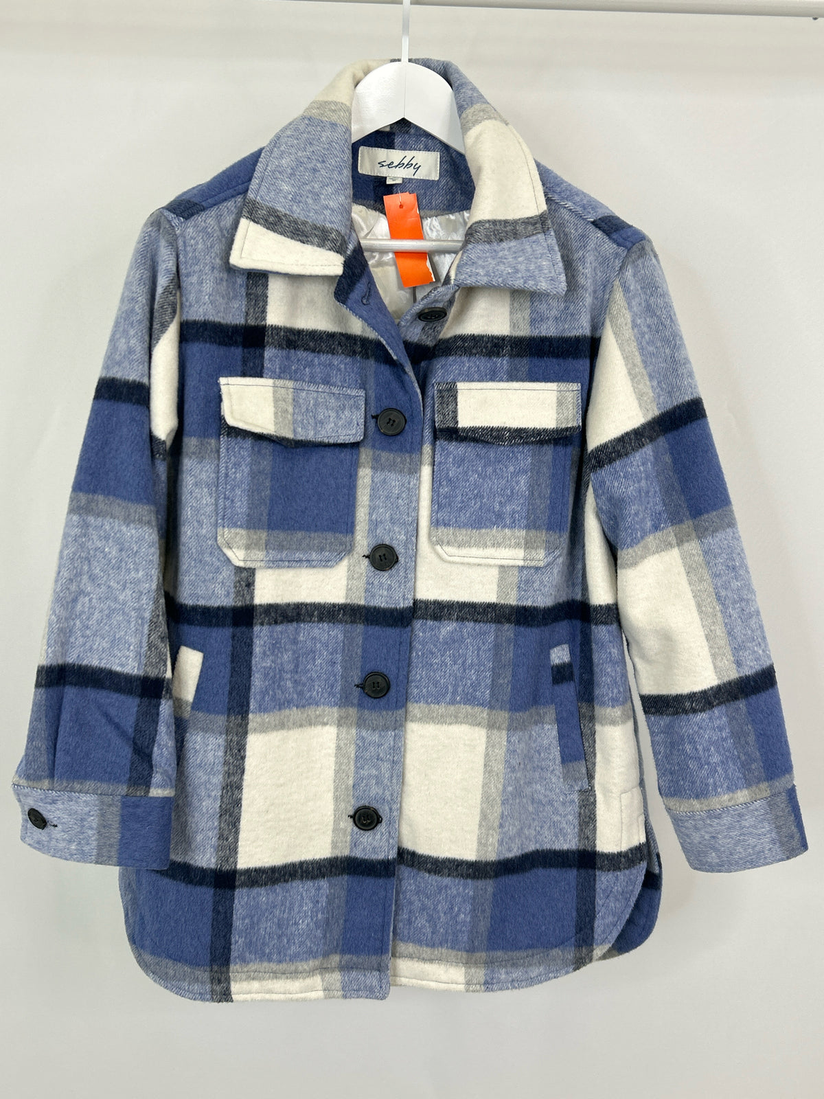 SEBBY Size M BLUE AND NAVY Women Jacket