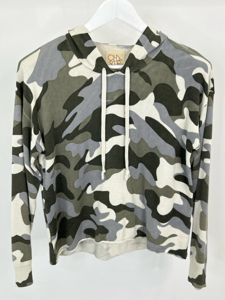 CHASER Women Size S Camo Pullover Sweater NWT