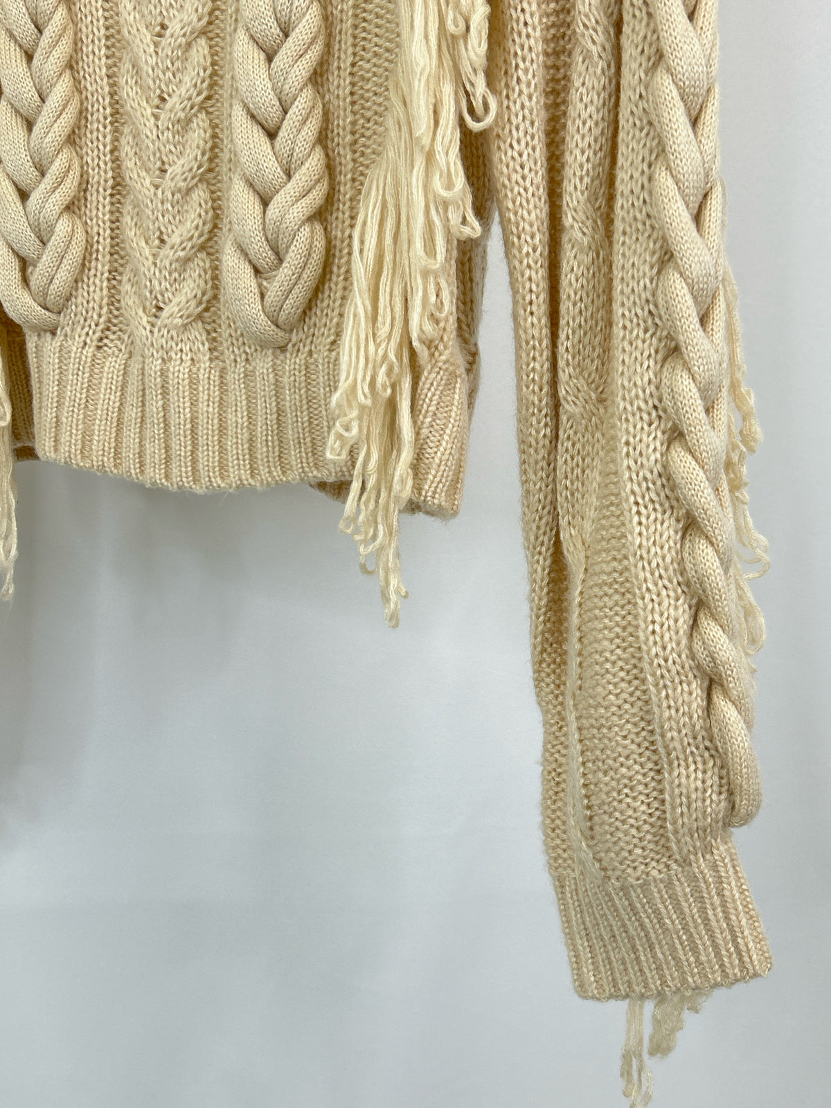 525 Size S Cream Women Sweater
