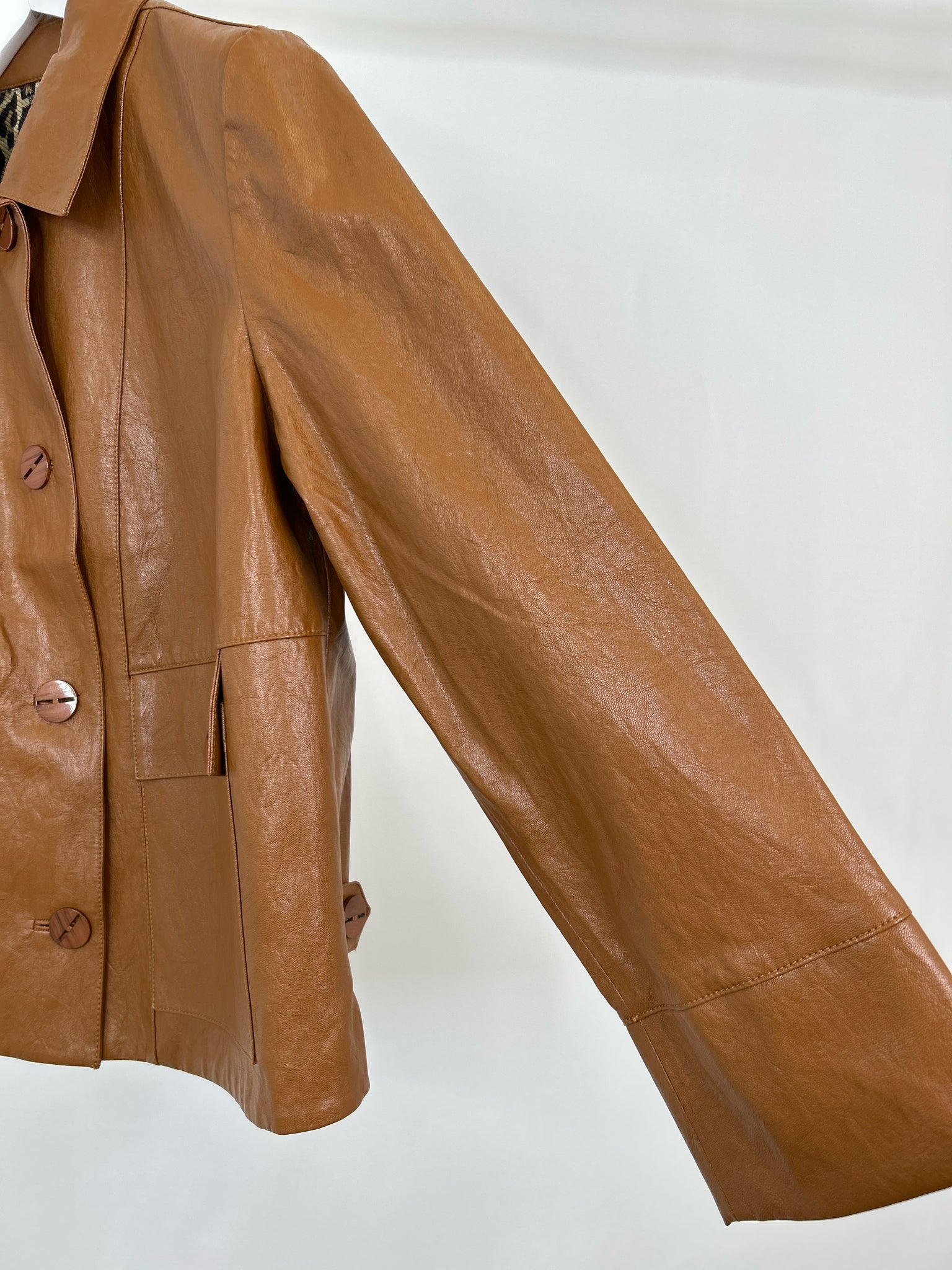 CHICO'S Size L Tan Women Jacket