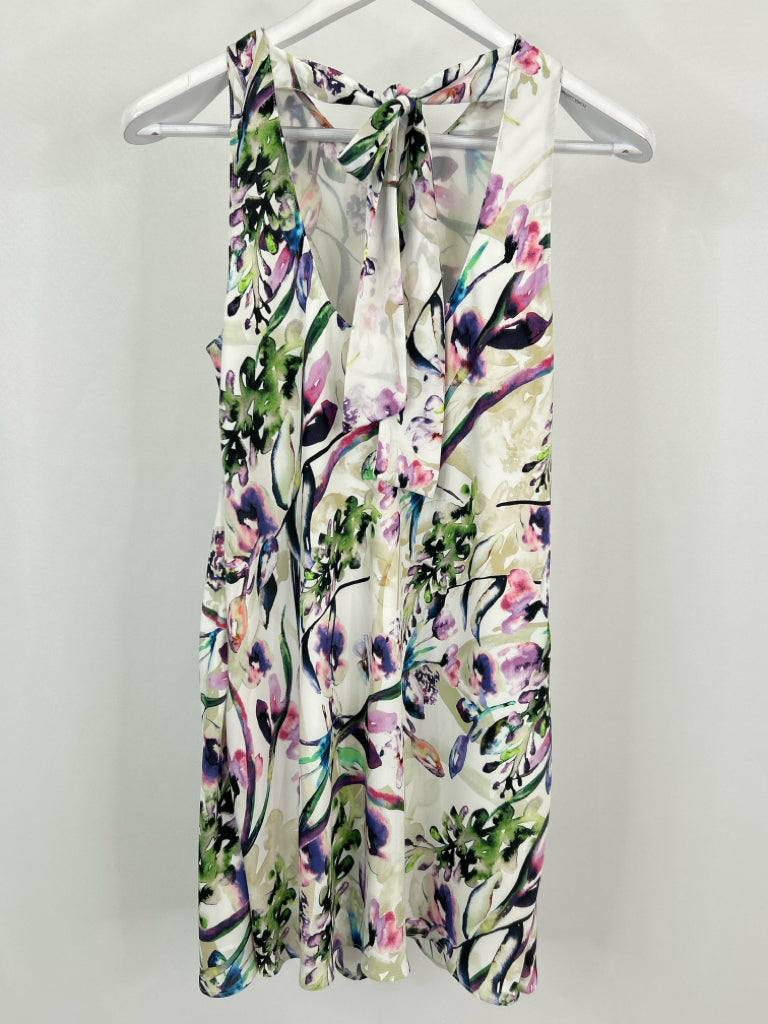 AMANDA UPRICHARD Size P PURPLE FLORAL Women's Dress
