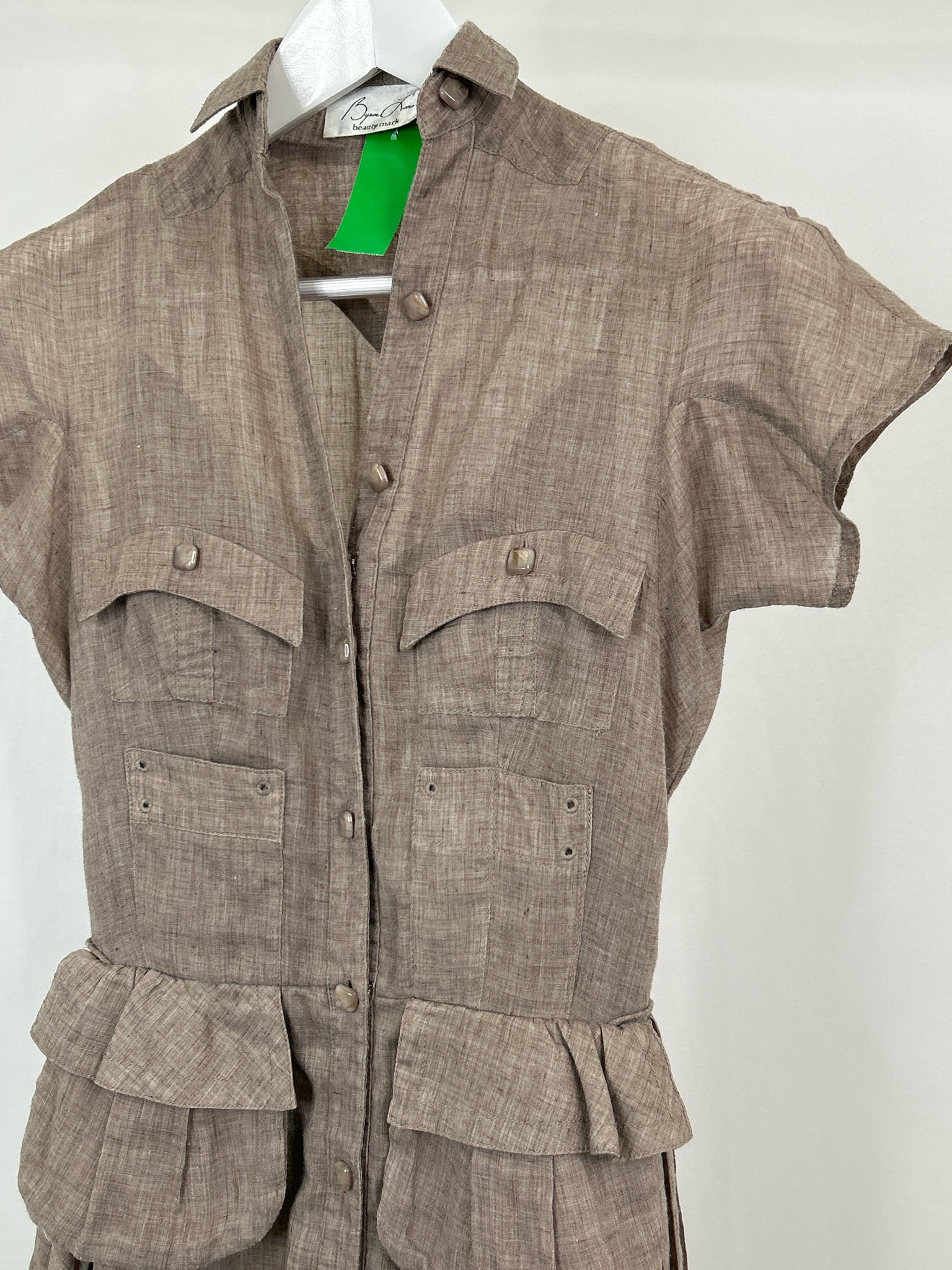 BYRON LARS Size 4 Taupe Women's Dress