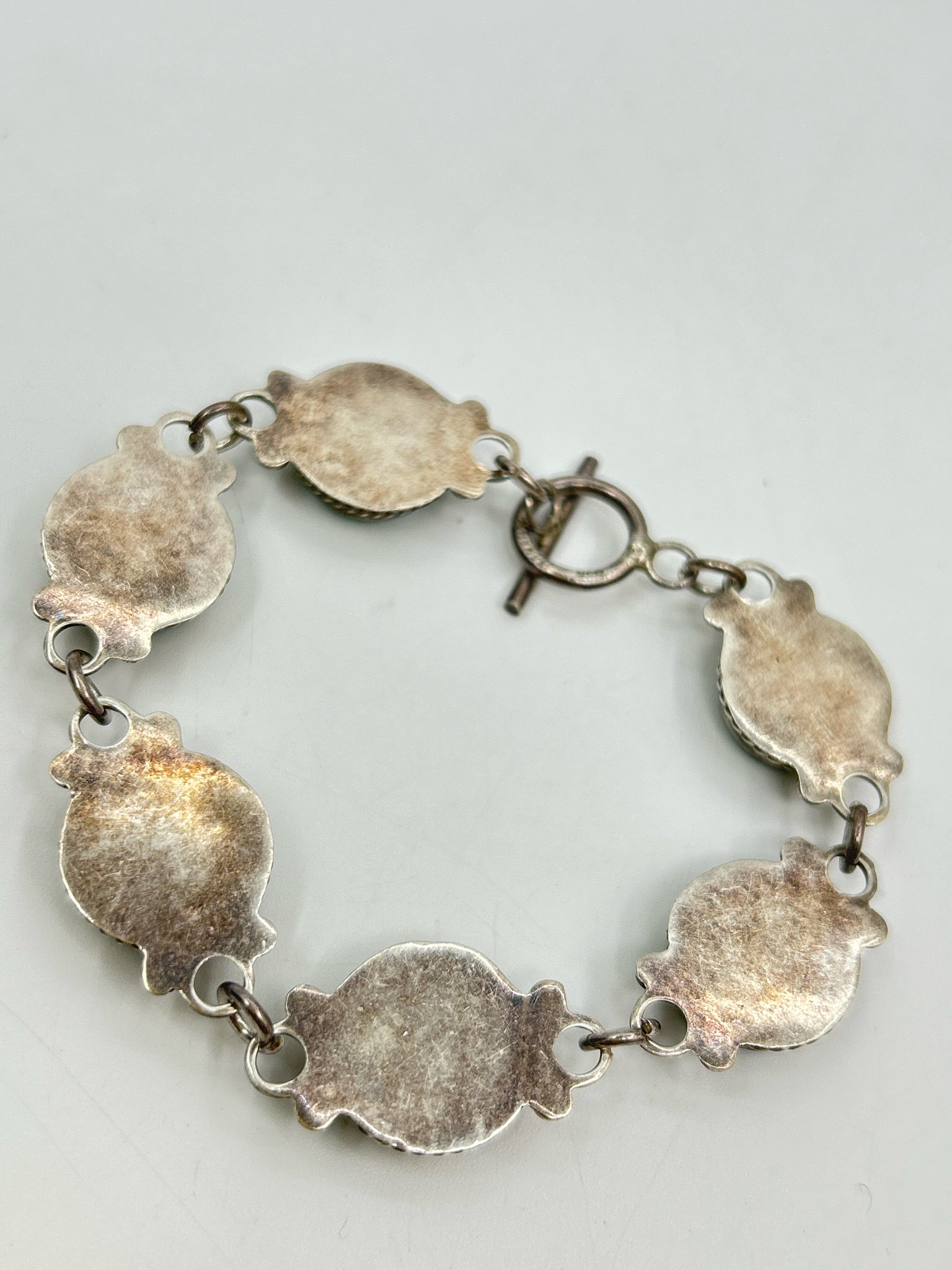 925 SILVER AND GREEN Bracelet