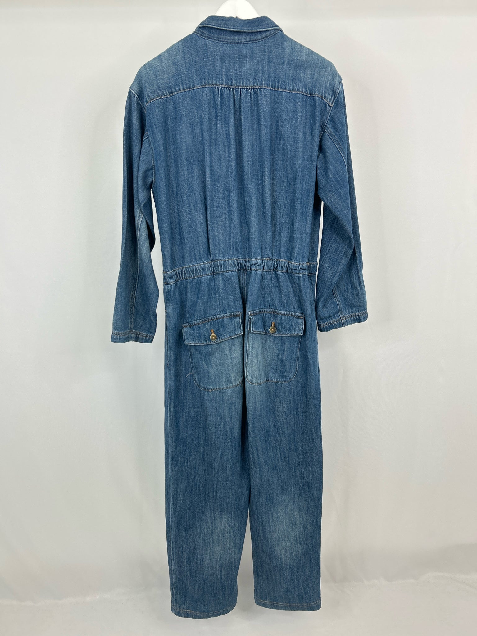 WE THE FREE Size L BLUE DENIM Women Jumpsuit