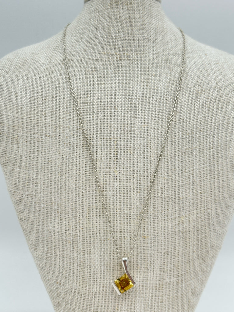 METALSMITHS Silver and Yellow Women's Necklace