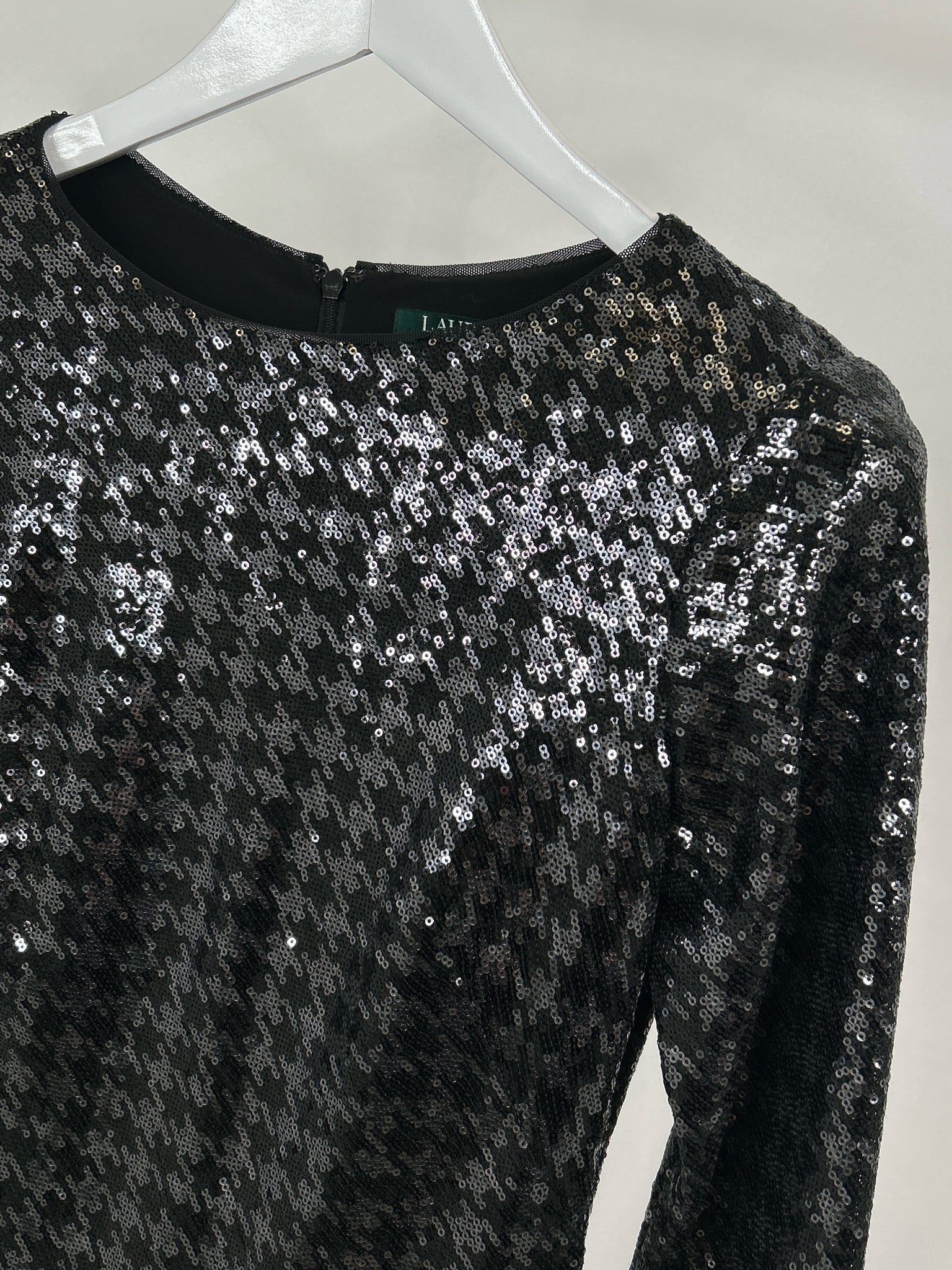 Lauren Ralph Lauren Size 4 Black and Silver Women Dress