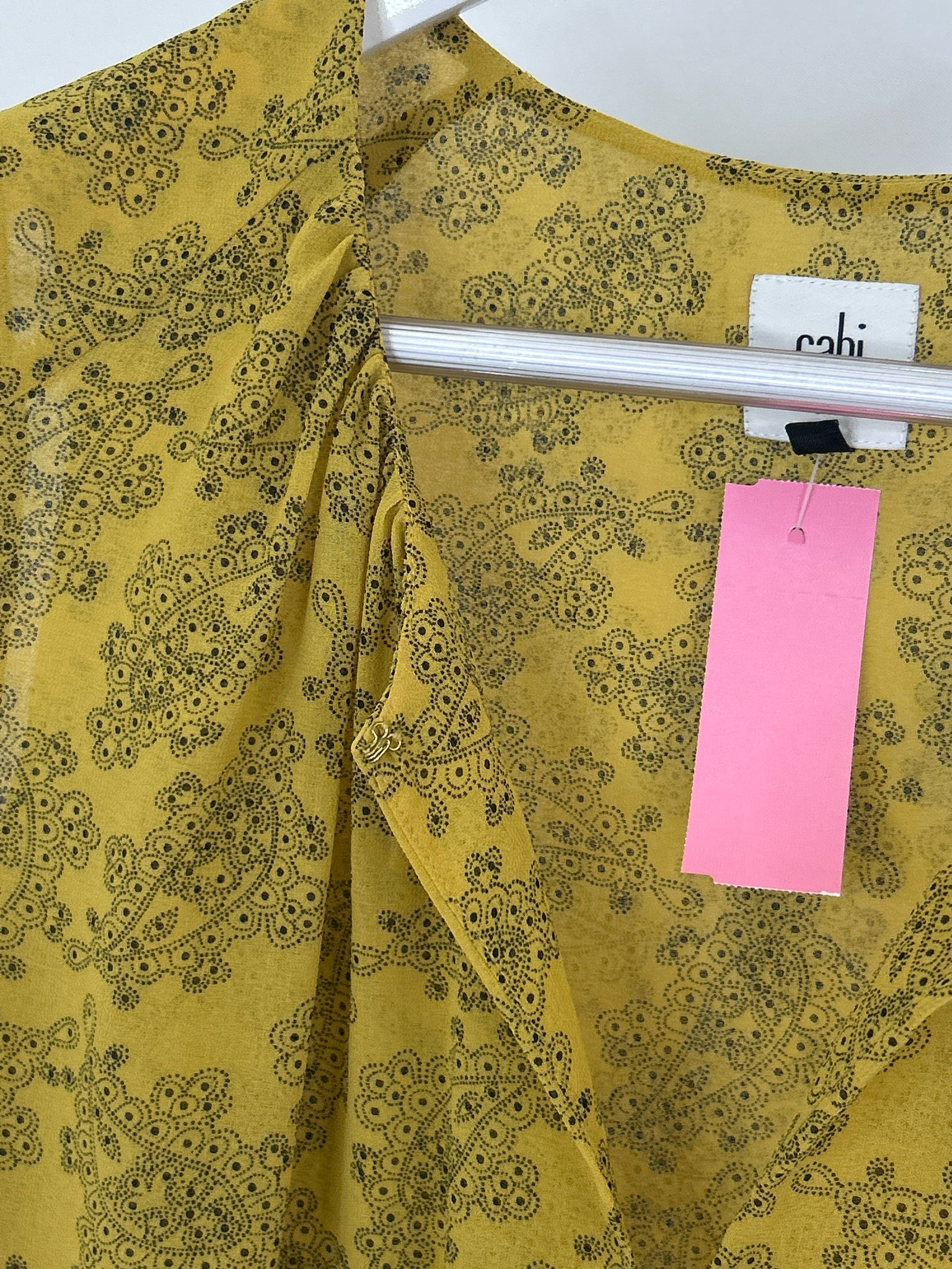 CABI Size M YELLOW AND BLACK Women Top