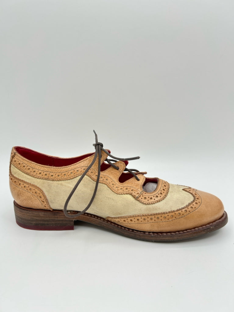 BED STU NIB Women Size 8.5 Brown Oxfords