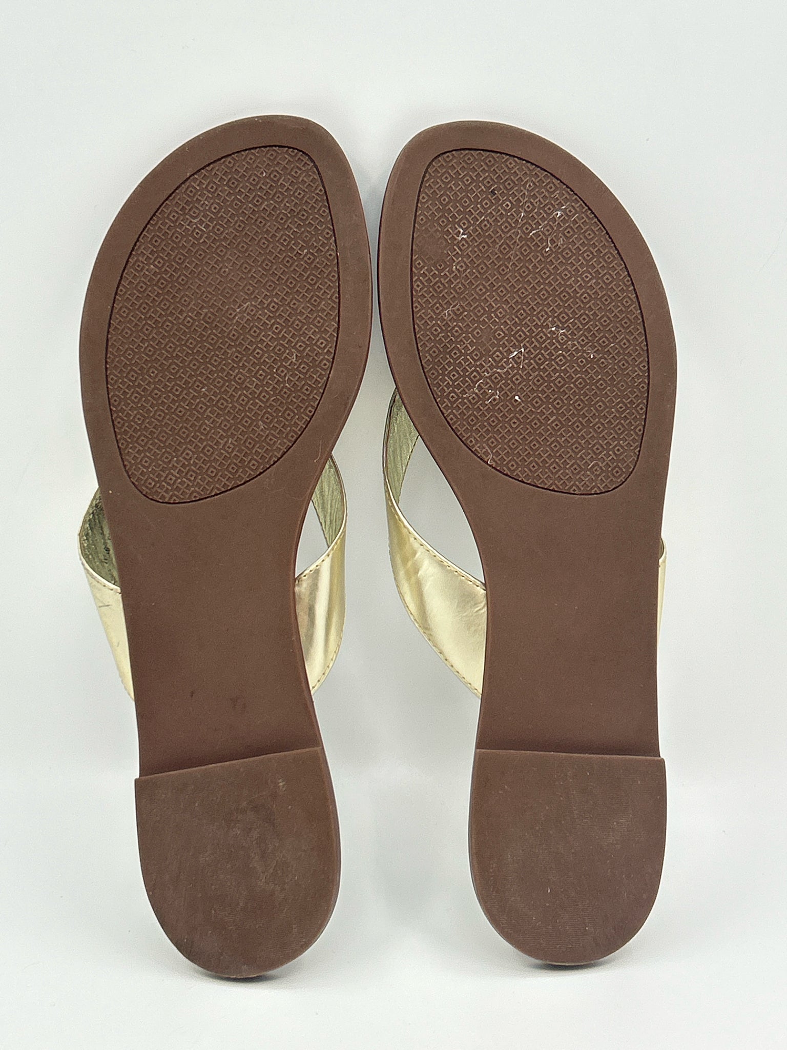 TORY BURCH Size 9.5M gold metallic Women Sandal