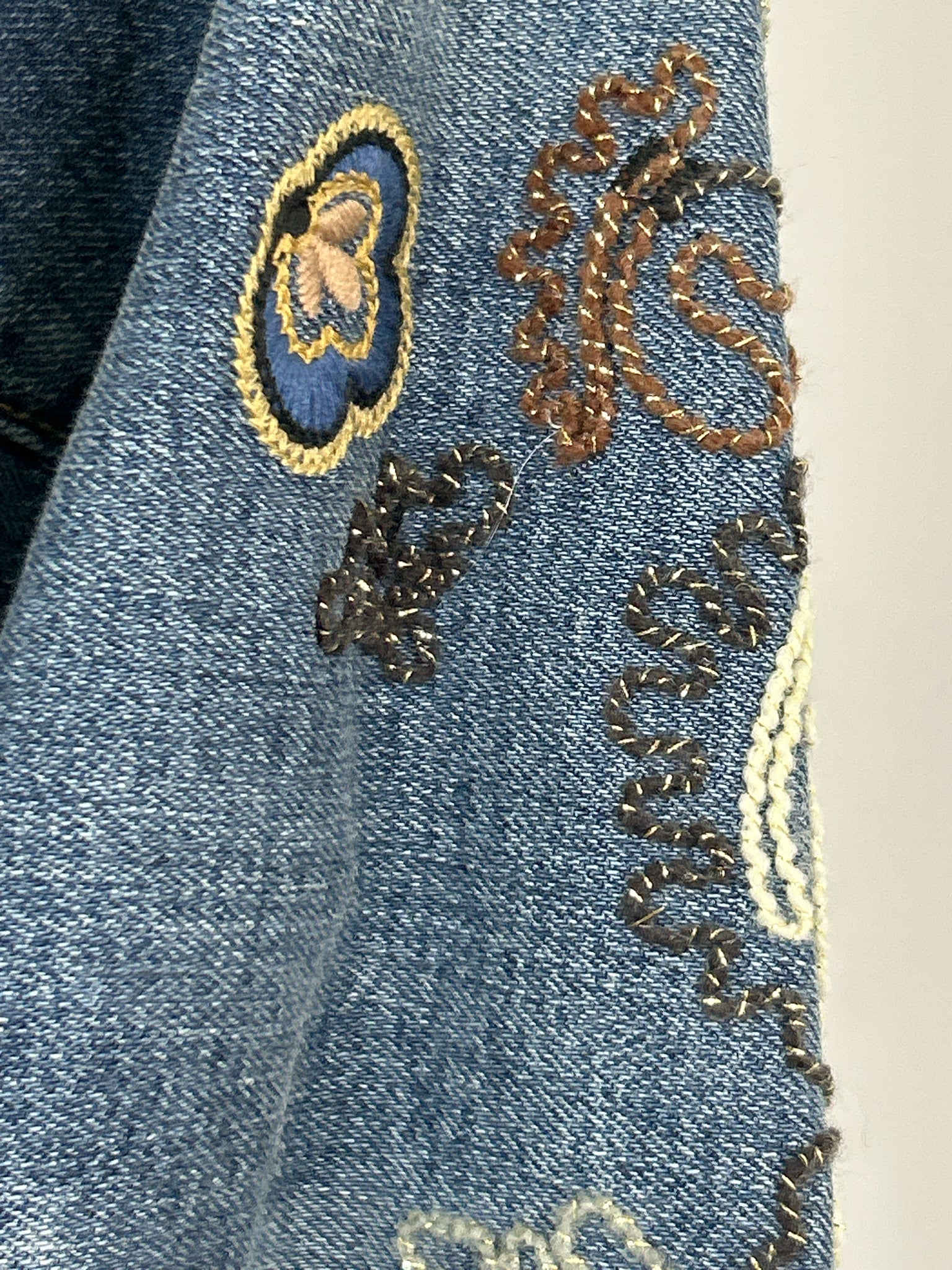 CHICO'S Size M BLUE DENIM Women Jacket