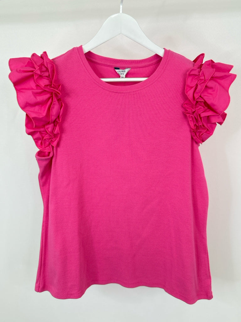 CROWN & IVY Size XXL Pink Top NWT