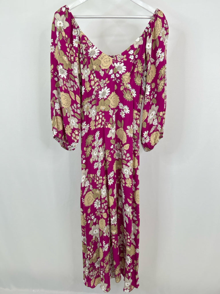 TYLER BOE Size S MAGENTA PRINT Women's Dress