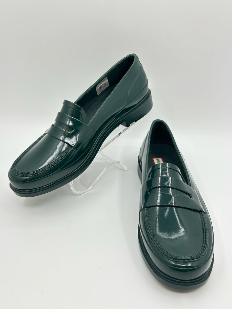 HUNTER Size 9 Pine Green Women's Loafer