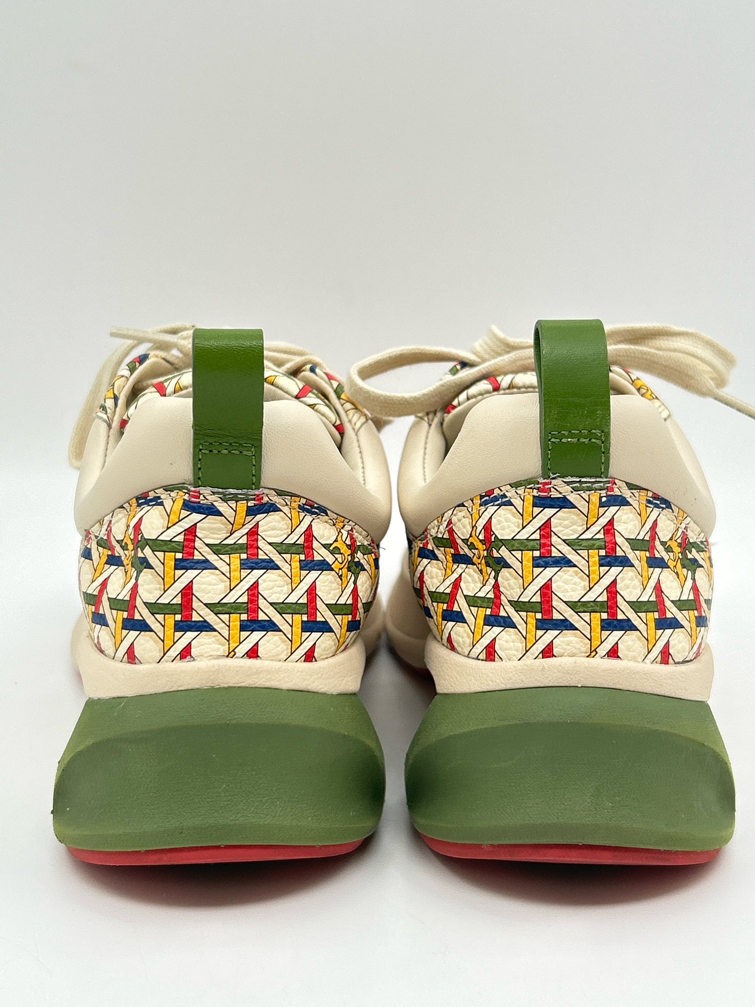 TORY BURCH Size 7M Cream Print Women Sneakers