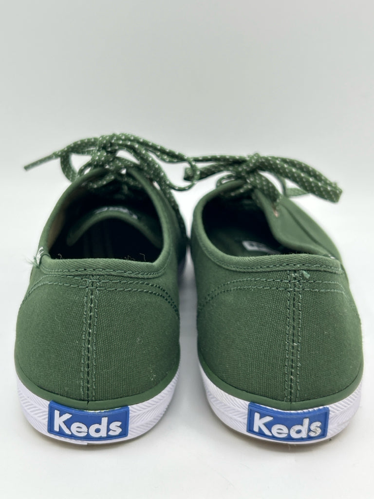 KEDS Size 9.5M Green Canvas Oxford Sneakers NWOB