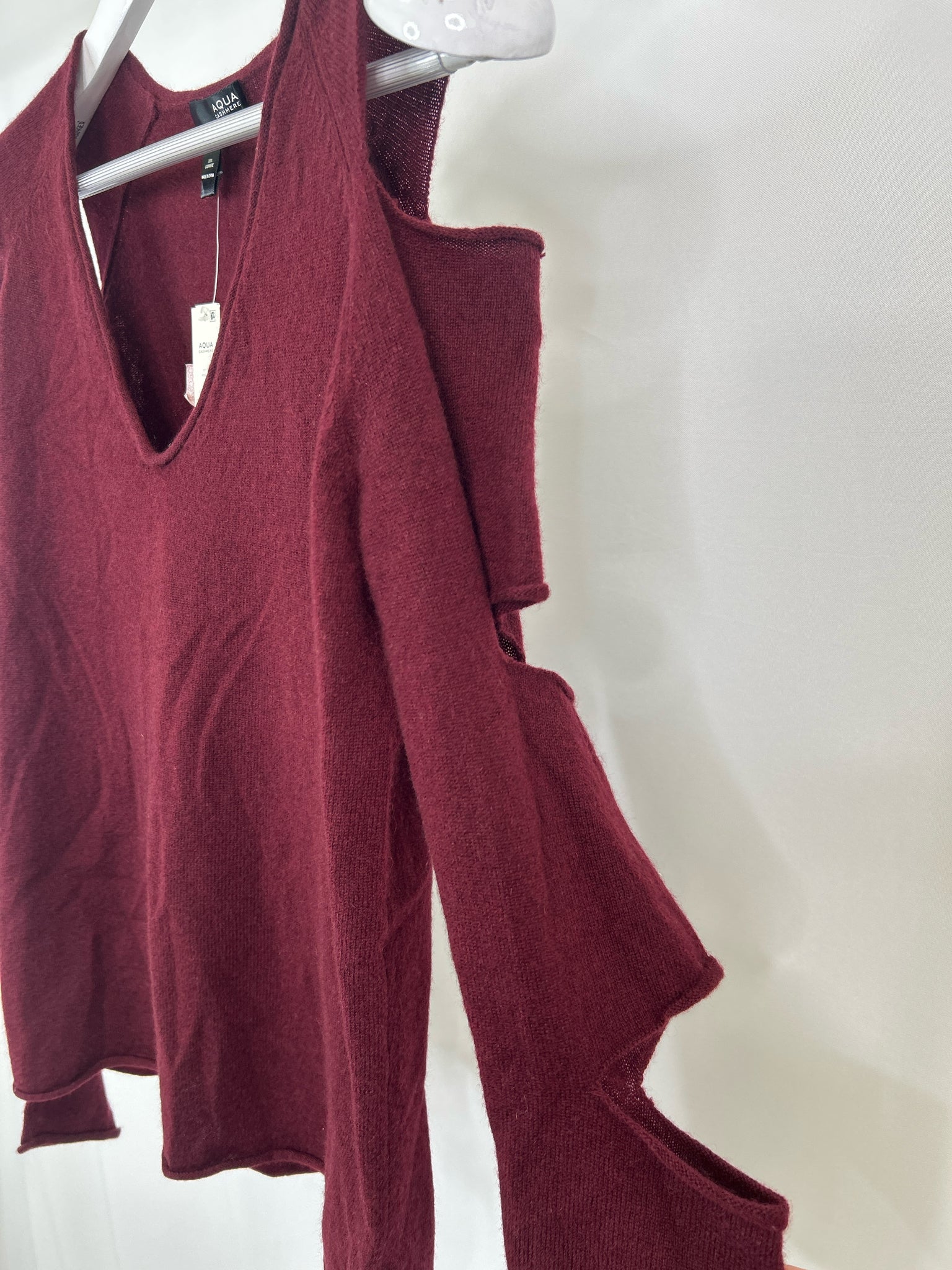 AQUA Size XS WINE Women Sweater