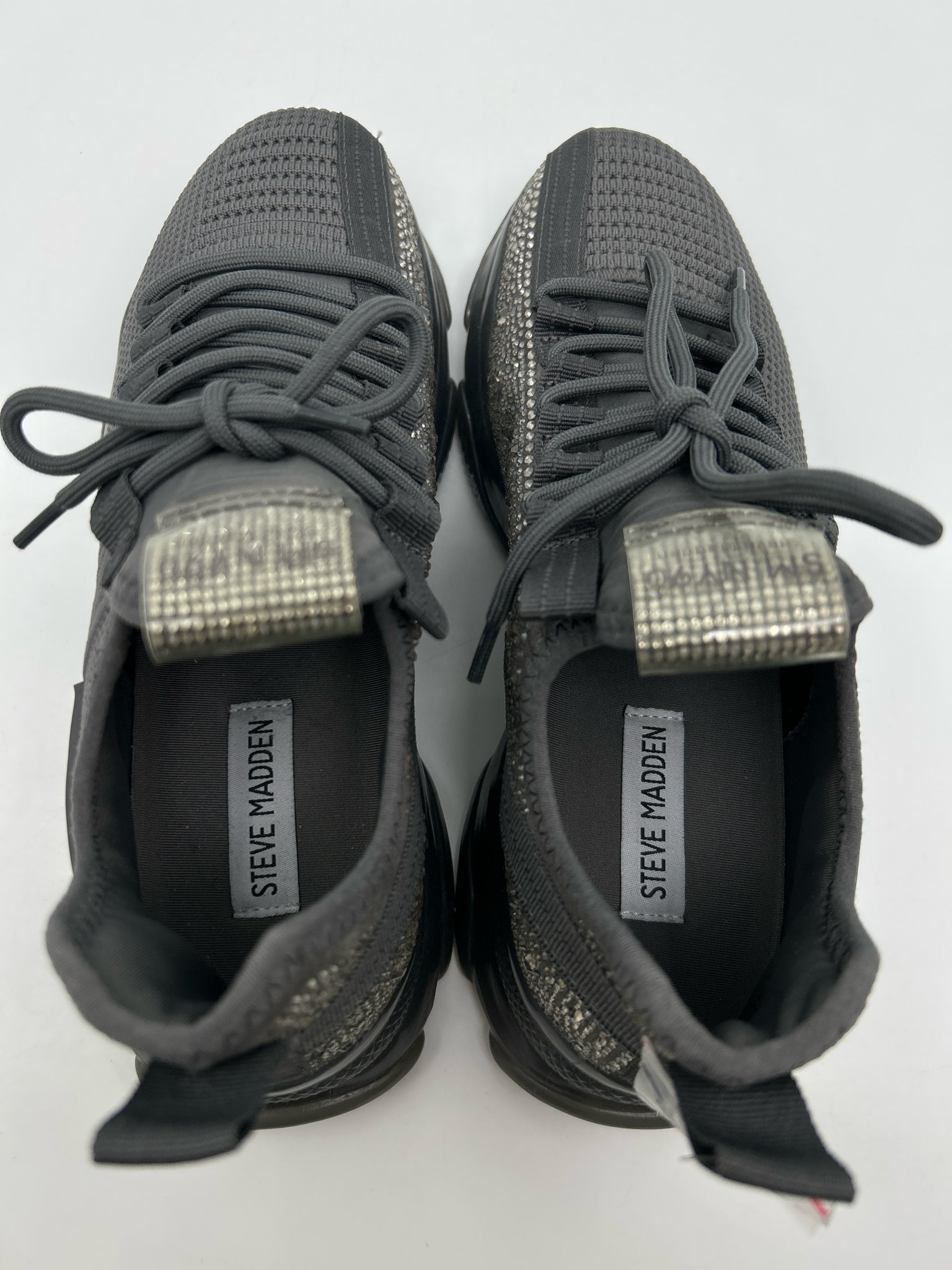 STEVE MADDEN Size 9.5M Charcoal Women Sneakers