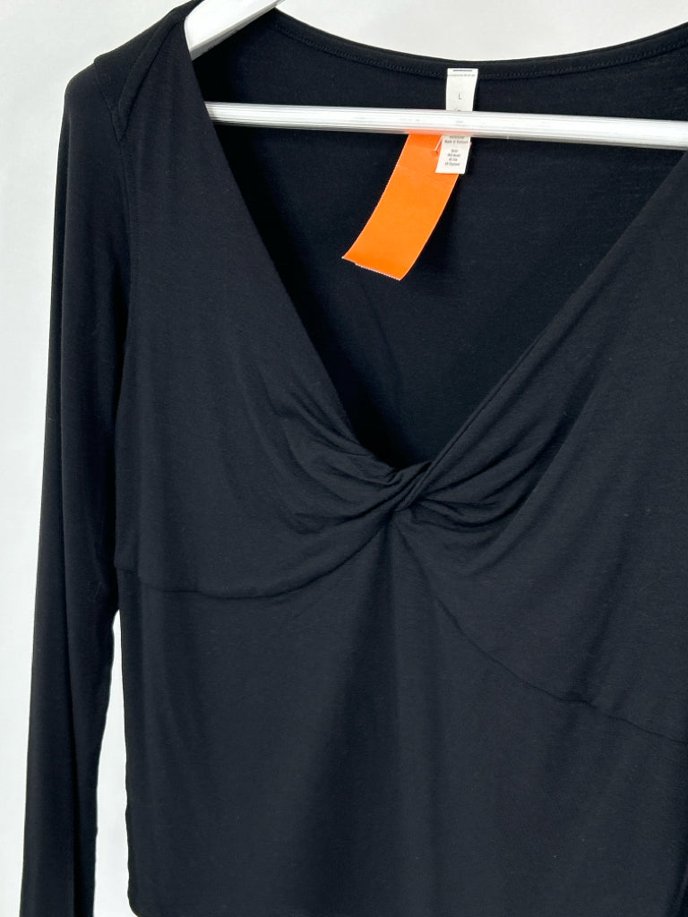 LULULEMON Women Size L Black Top