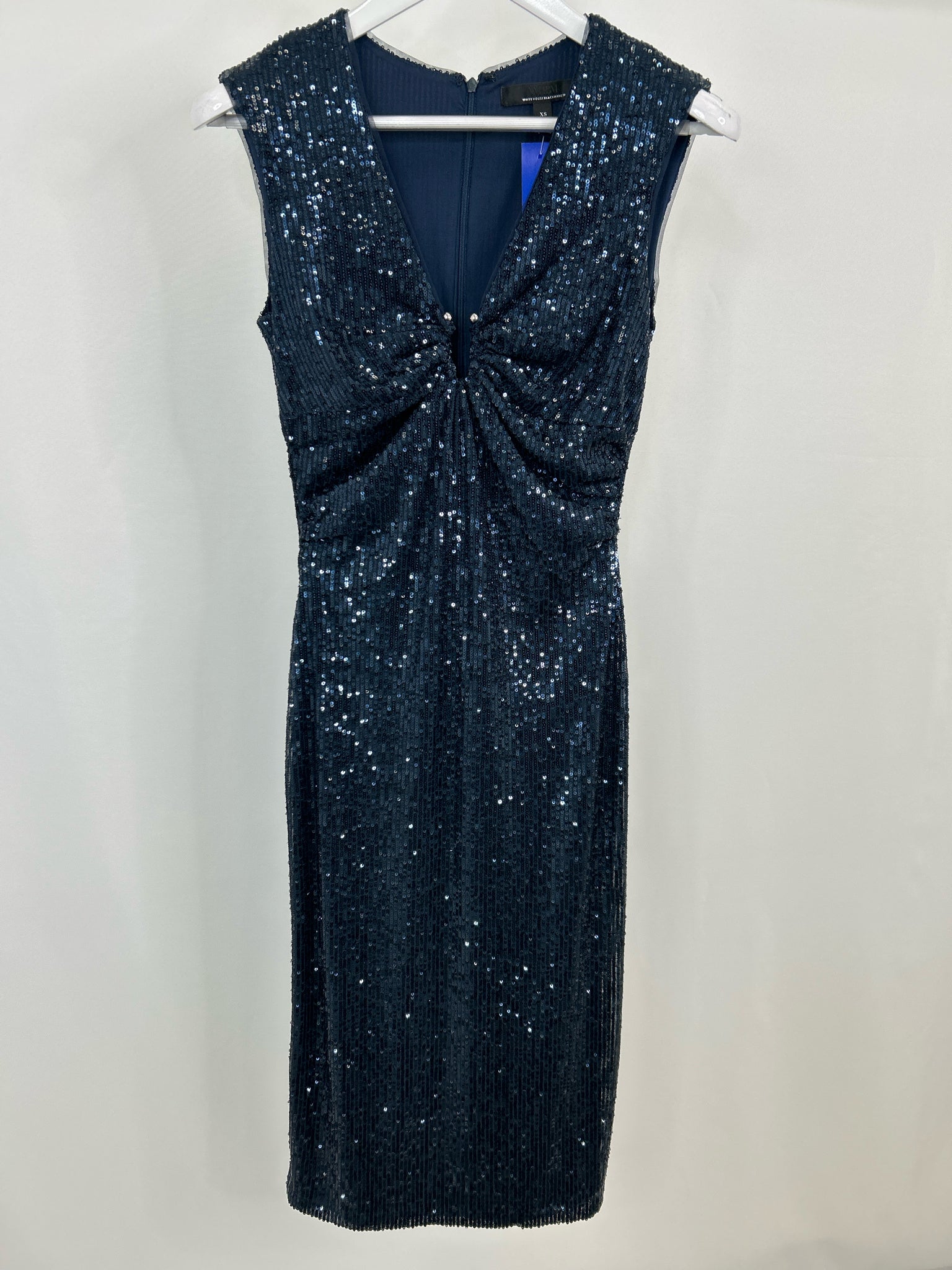 White House Black Market Size XS Navy Women Dress