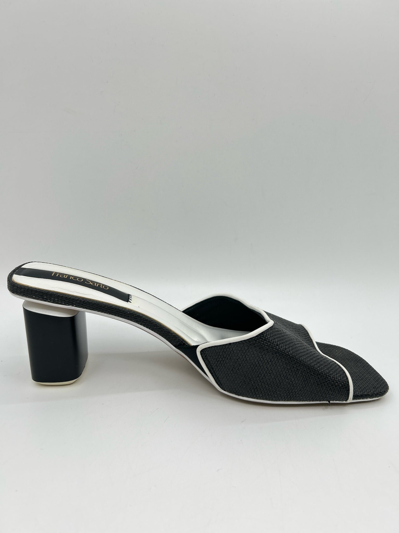 FRANCO SARTO Size 11 Black & White Women Pumps