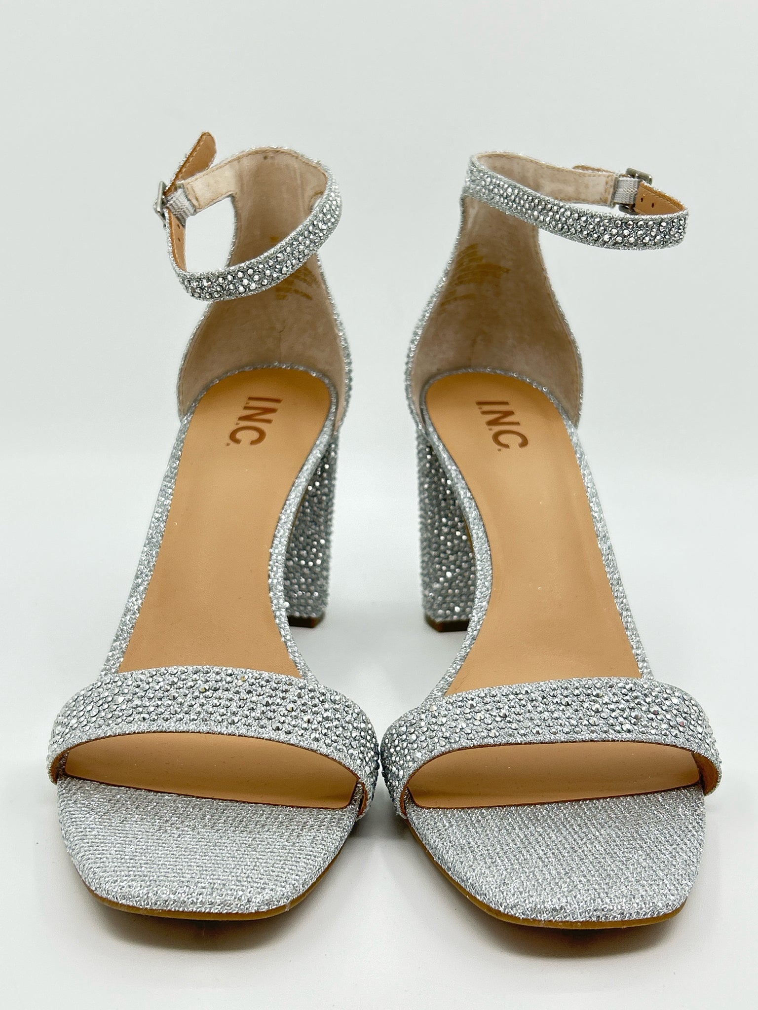 INC Size 10M Silver Women Sandal