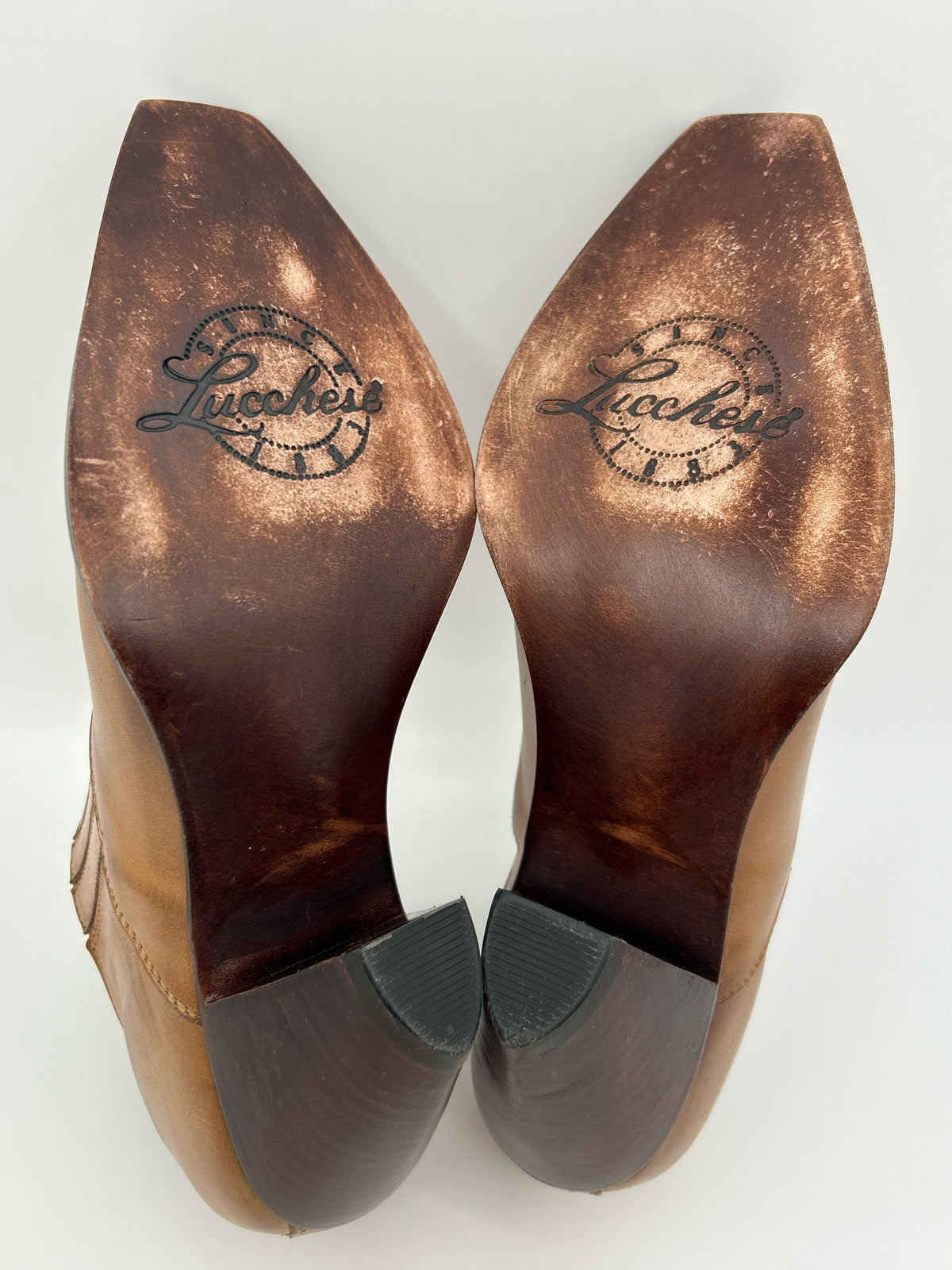 LUCCHESE Size 7B Beige Women Booties