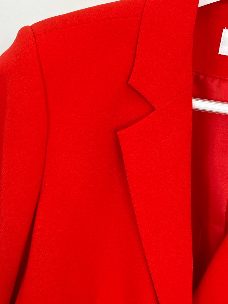 CALVIN KLEIN Women Size 10 Red Blazer