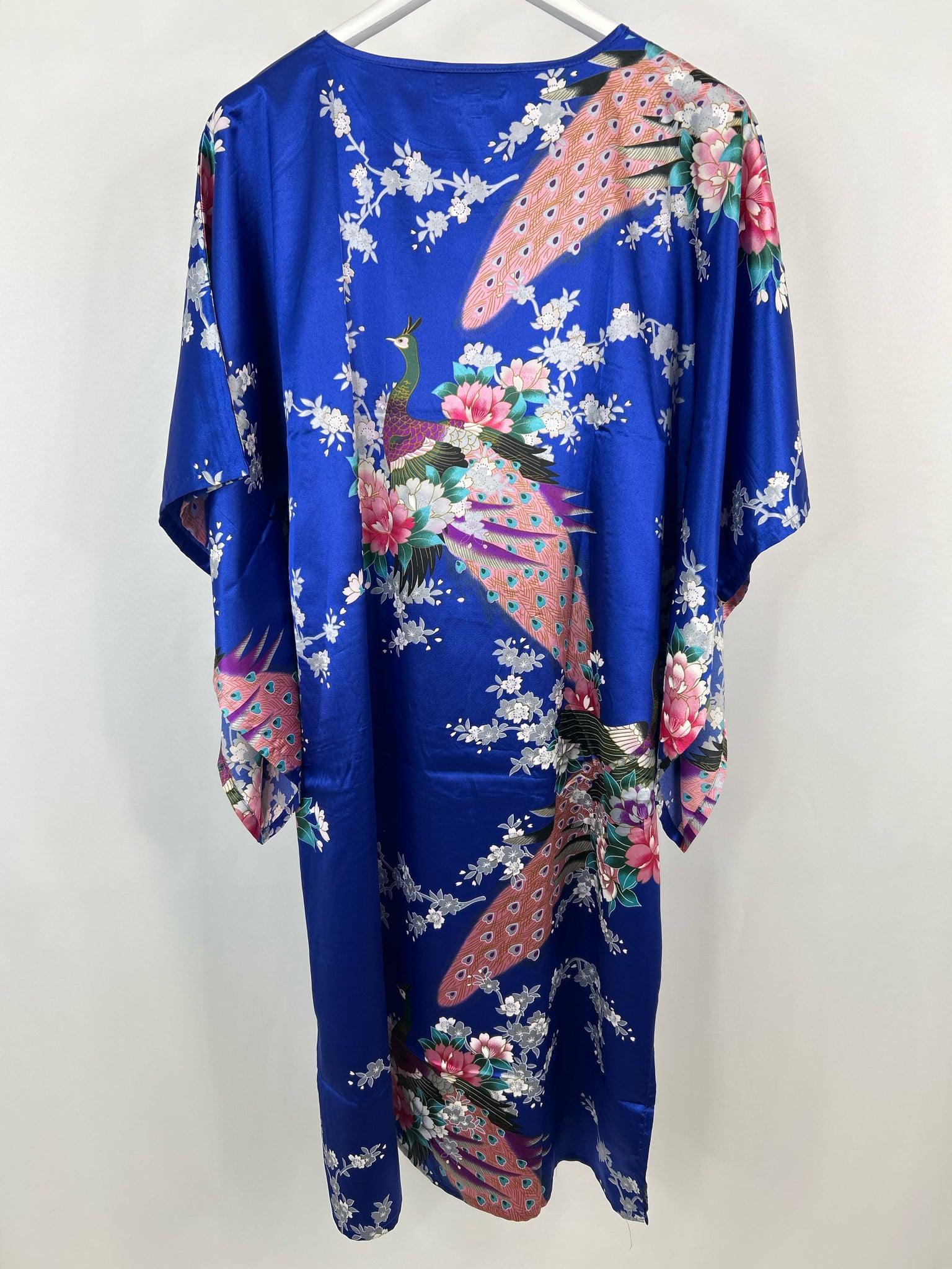 ORIENTAL VILLAGE Size One Size Blue Print Women Dress NWT