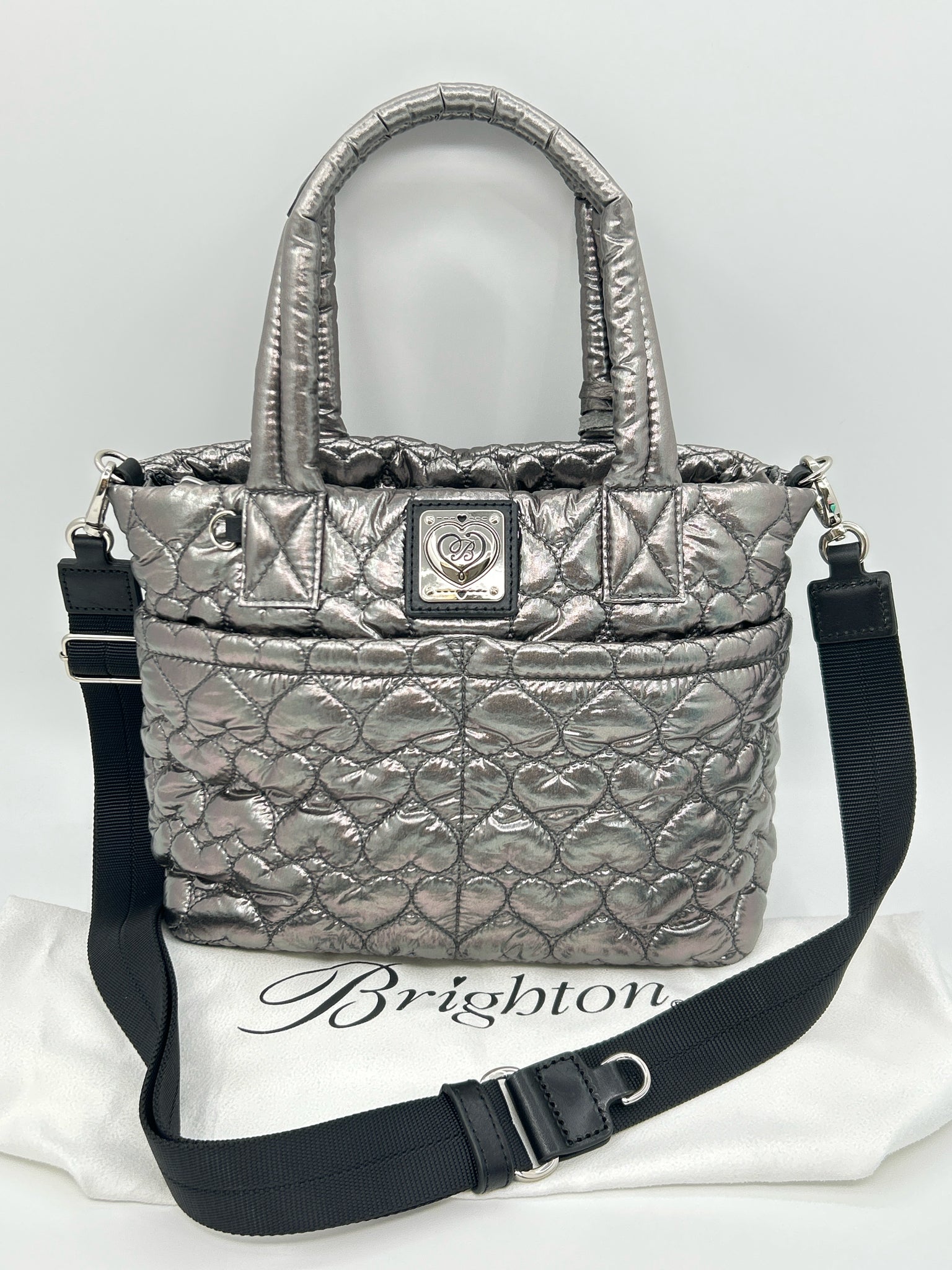 BRIGHTON METALLIC SILVER Women Purse