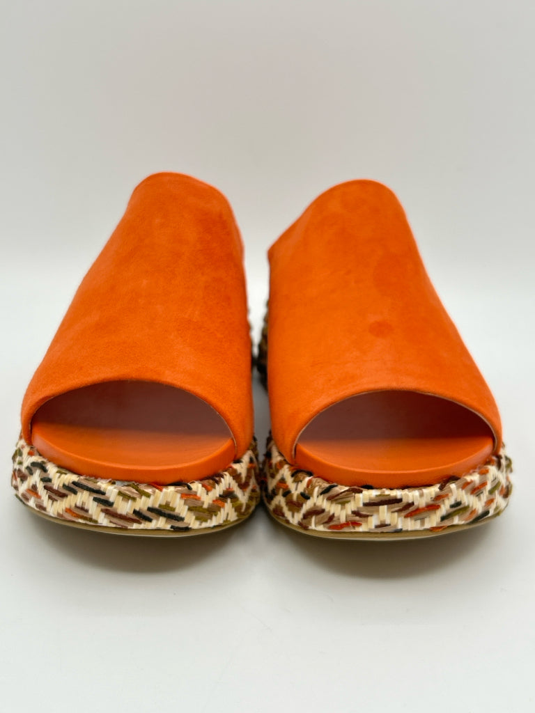 DONALD PLINER Ruth Platform Size 7 Orange Sandal NIB