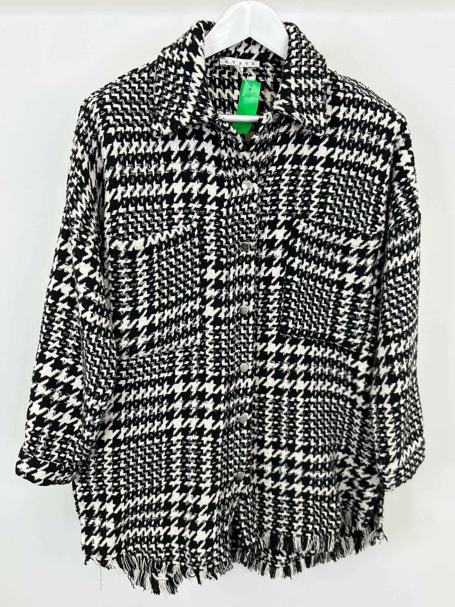 HYFVE Size S Black & White Women Coat