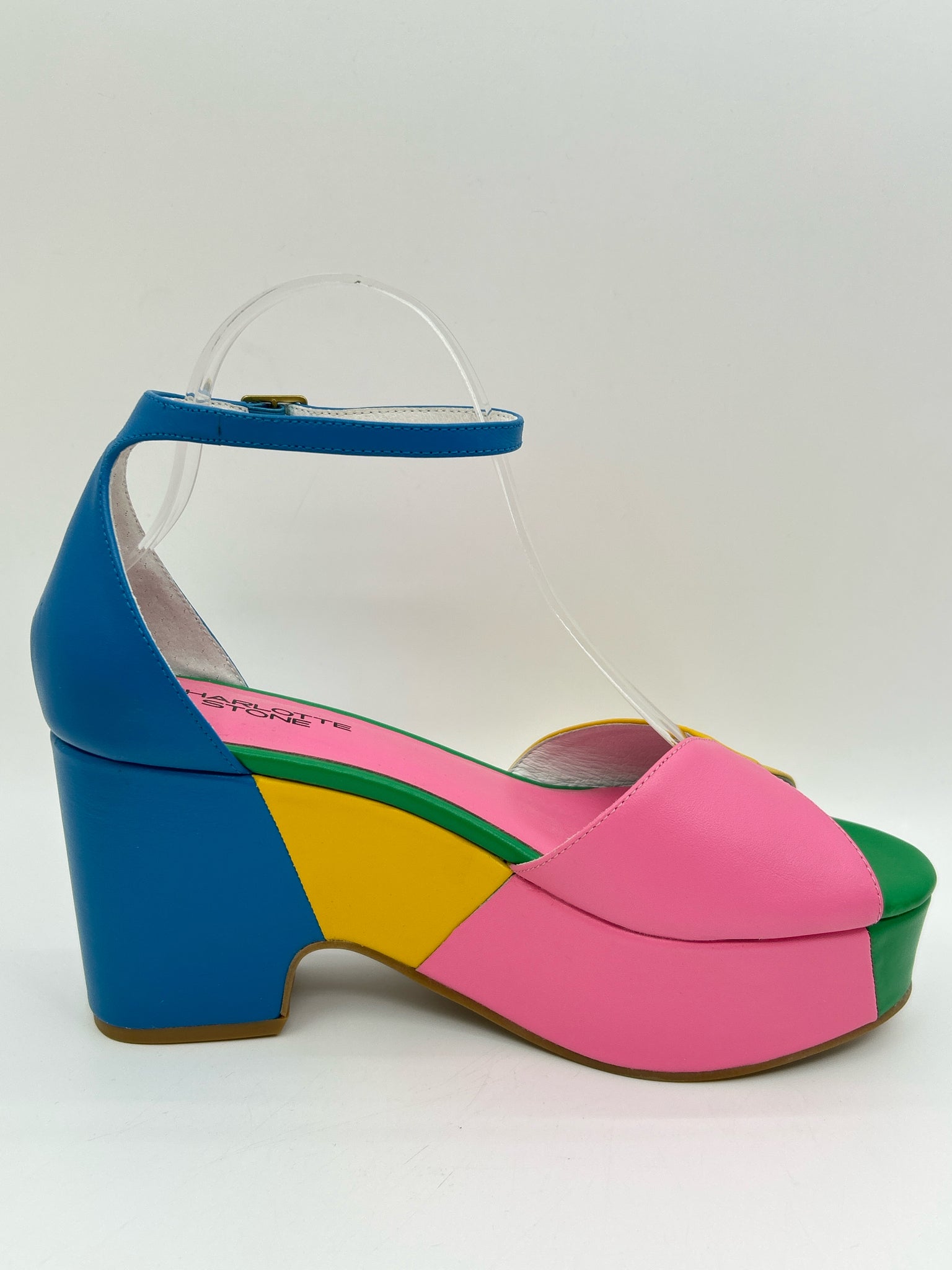 CHARLOTTE STONE NWOB Size 9 Multi-Color Women Sandal