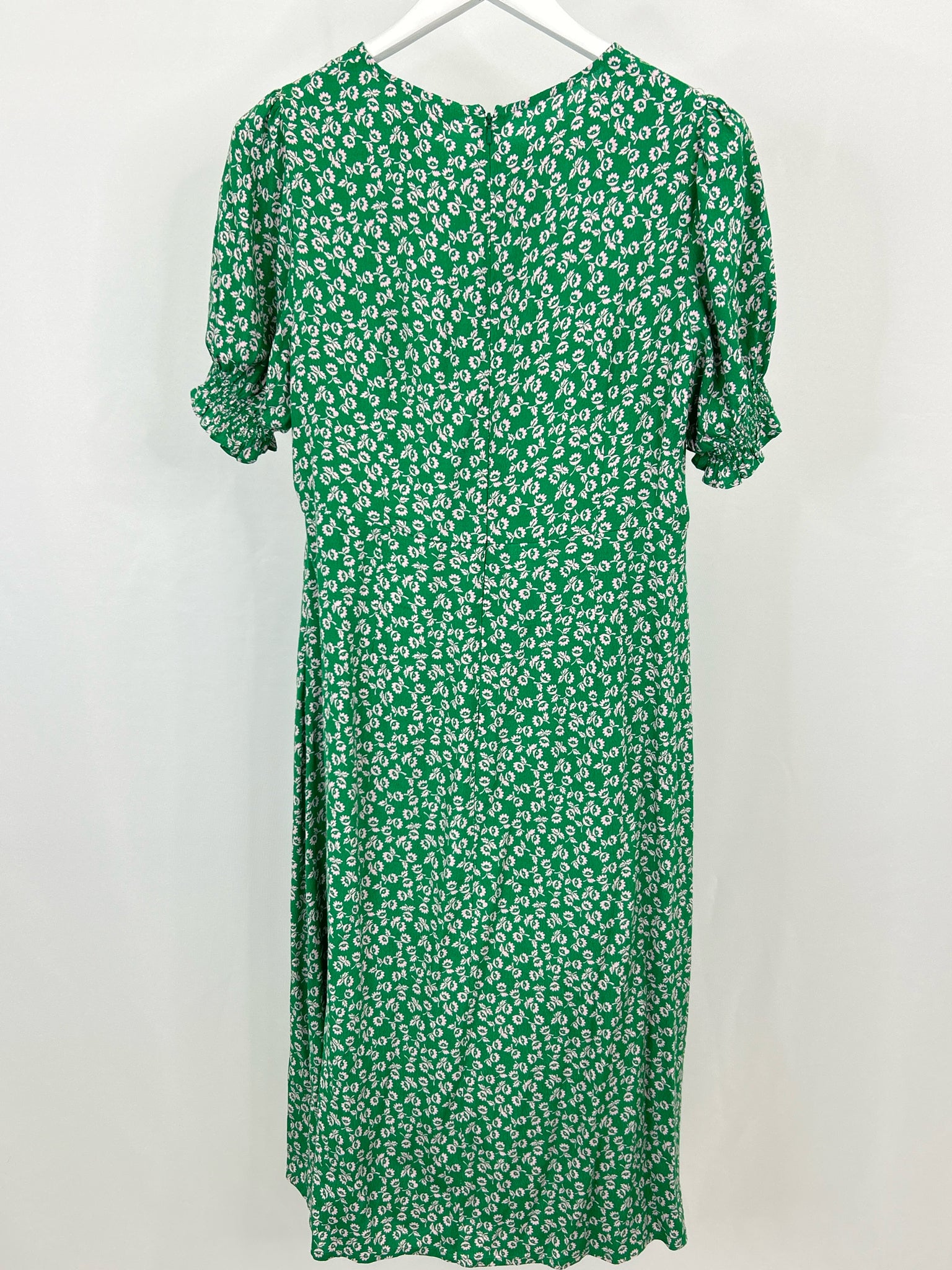 BODEN Size 8R Green Print Women's Dress