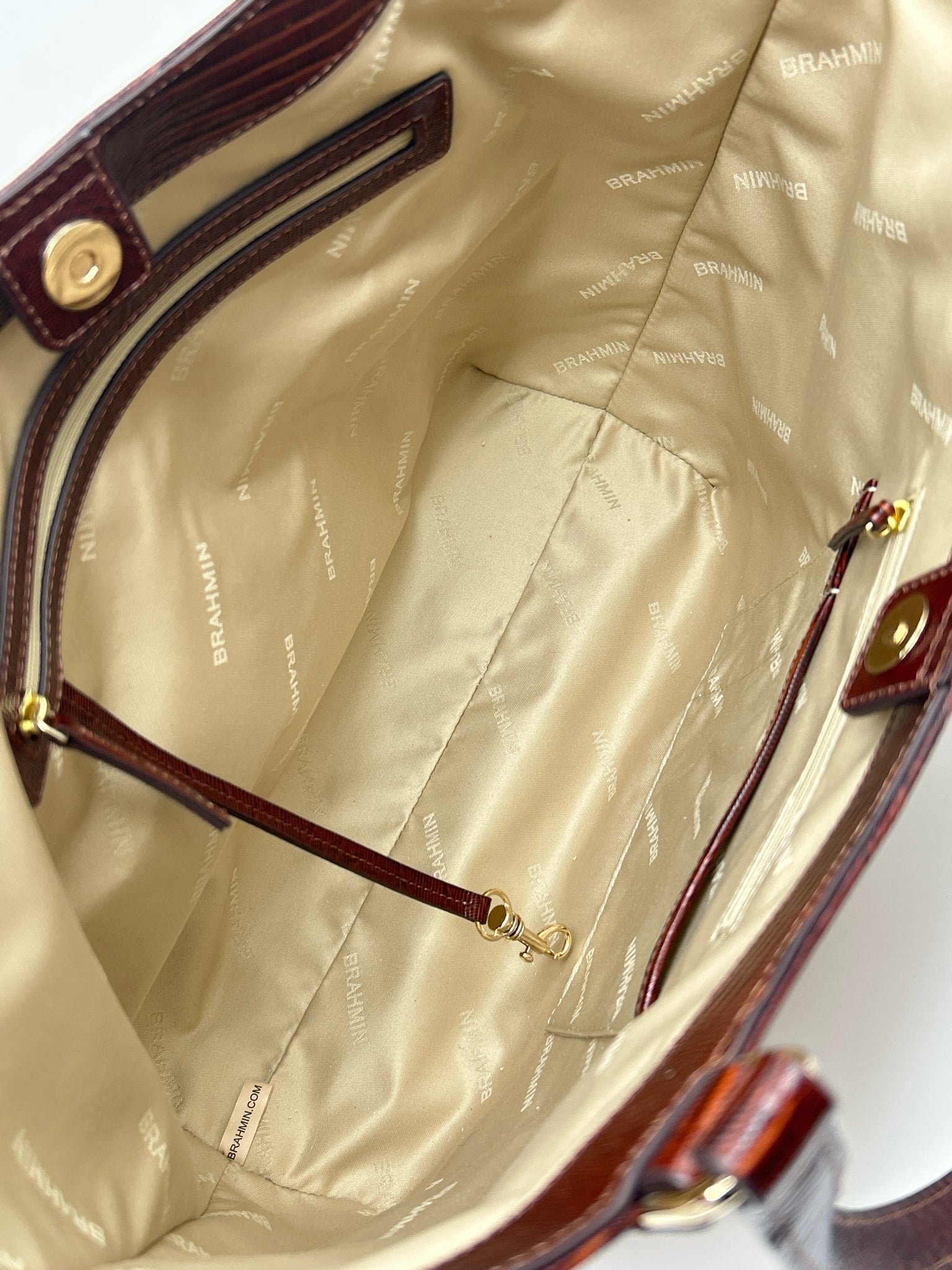 BRAHMIN BEIGE AND BROWN Women Tote