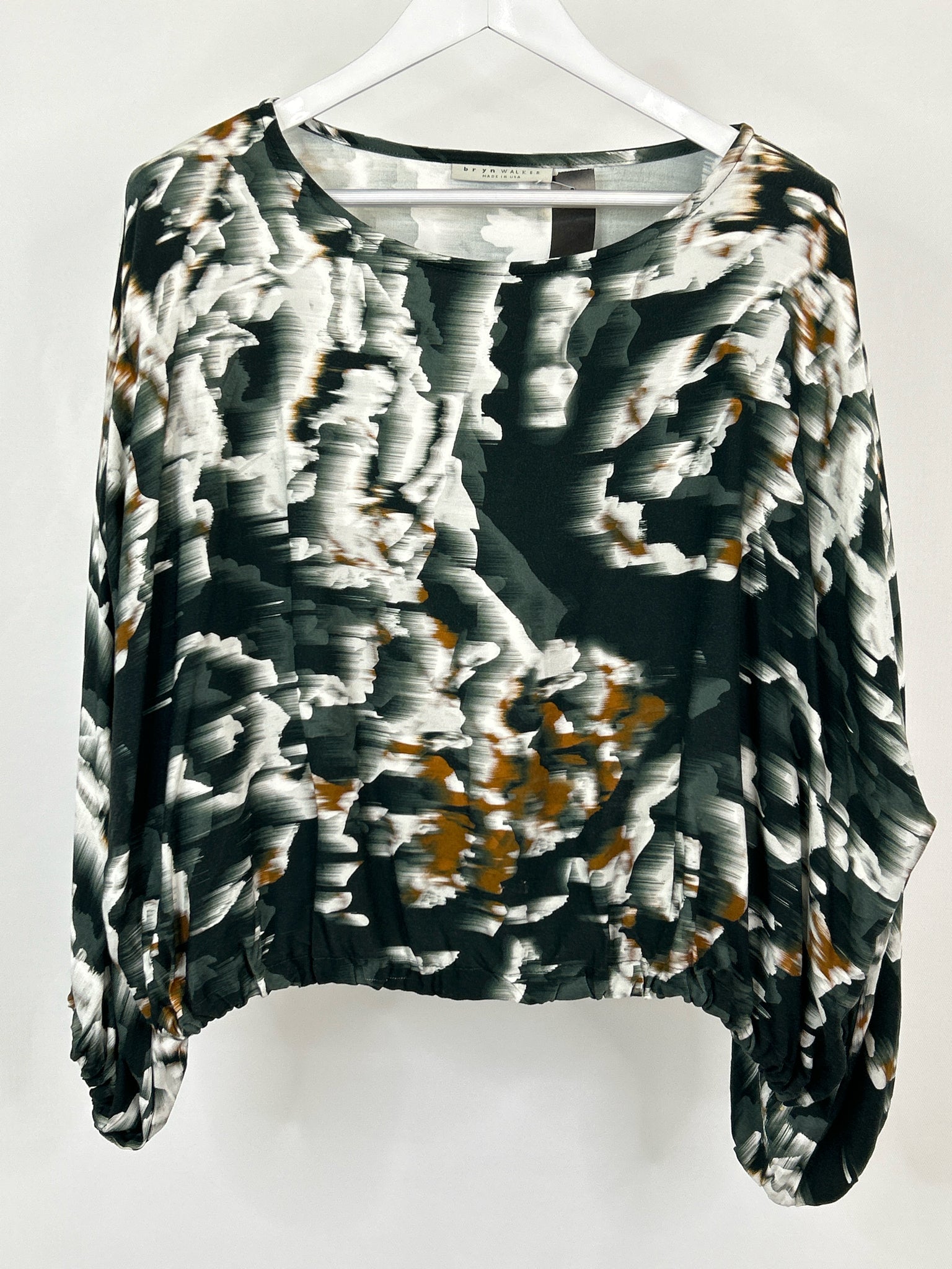 BRYN WALKER Size XL Dark Green Women Top