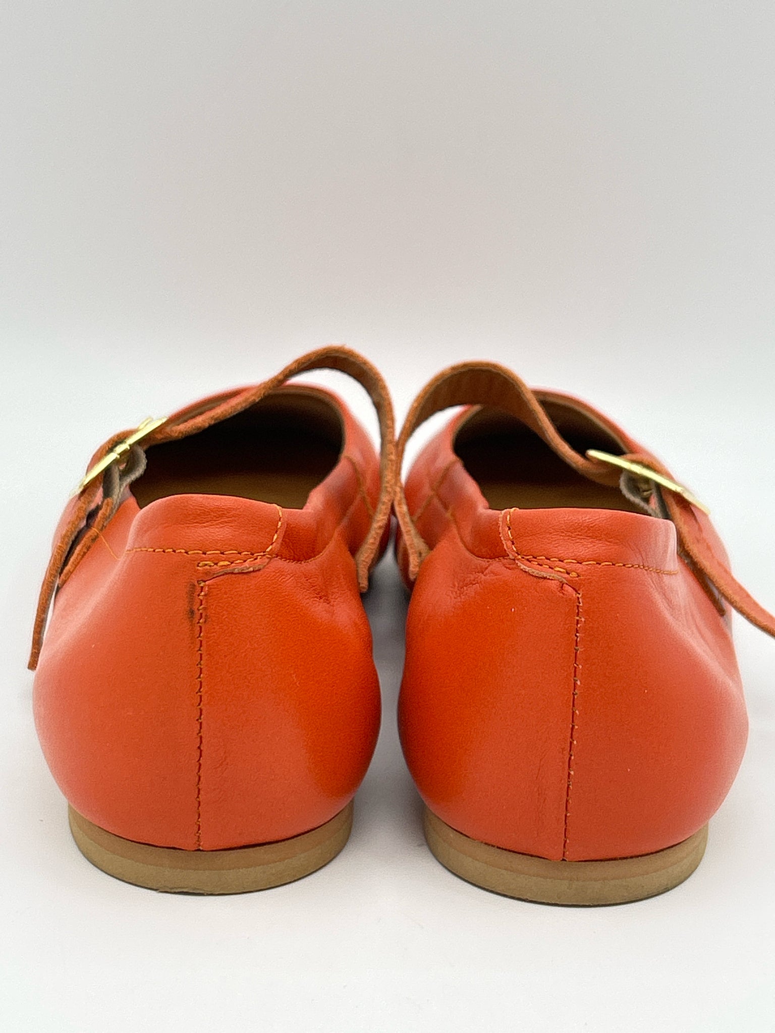 FILIPE SHOES Size 41 Orange Women Flats
