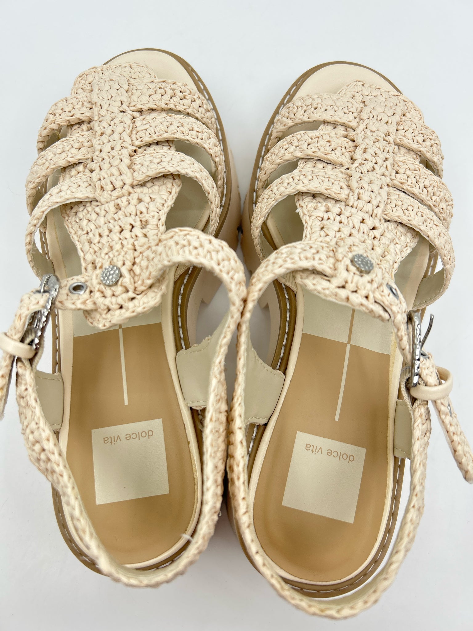 DOLCE VITA Size 8 Oatmeal Women Sandal