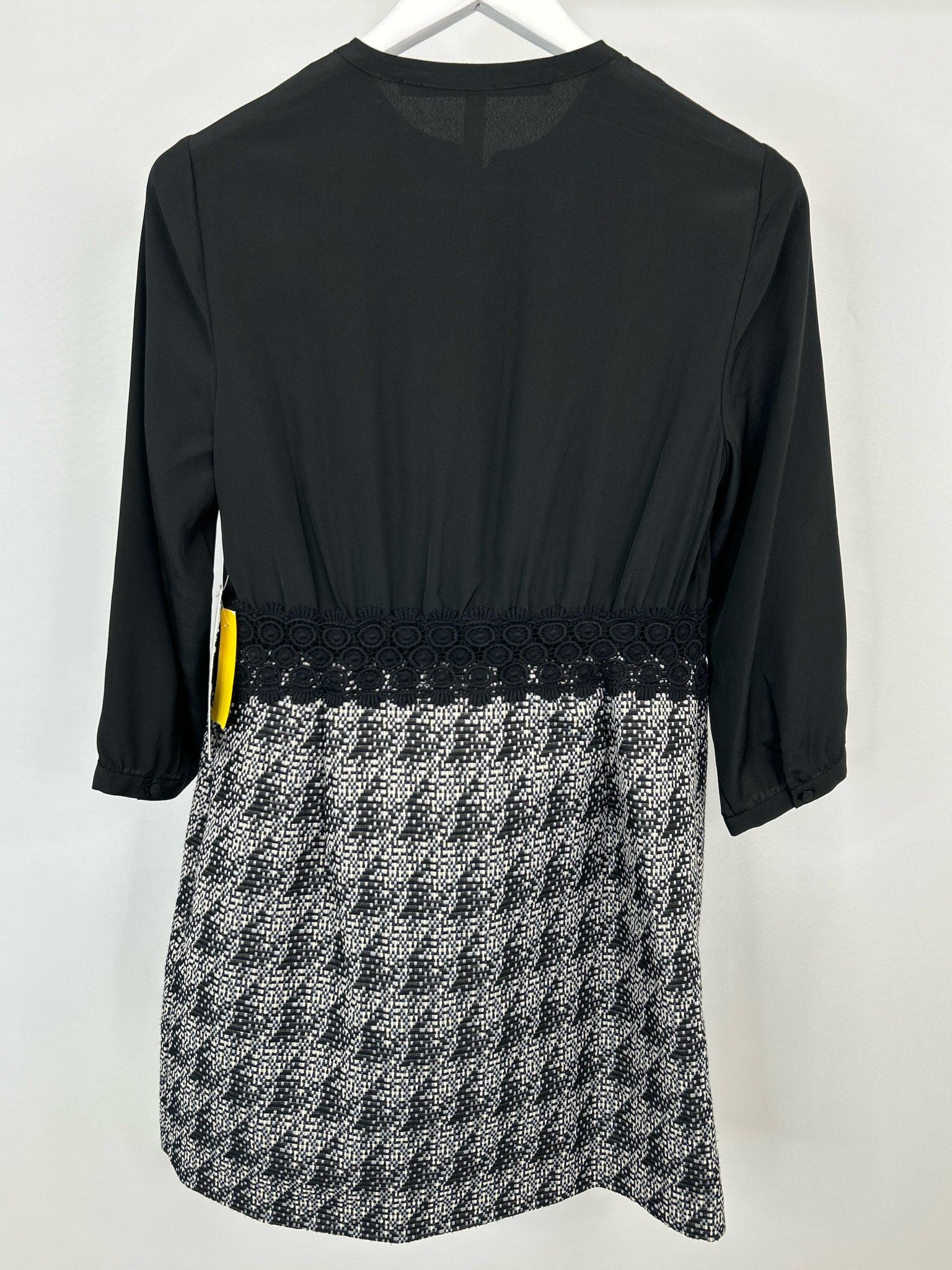 KENSIE Size M Black Print Women Dress NWT