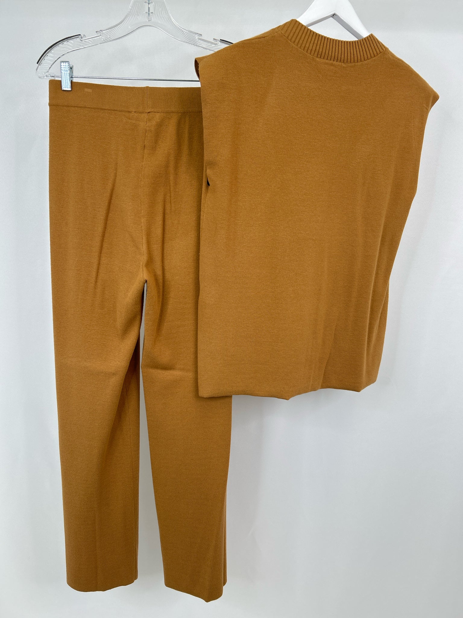 CALLIGRAPHIE Size S Camel Women 2-Piece w/pants