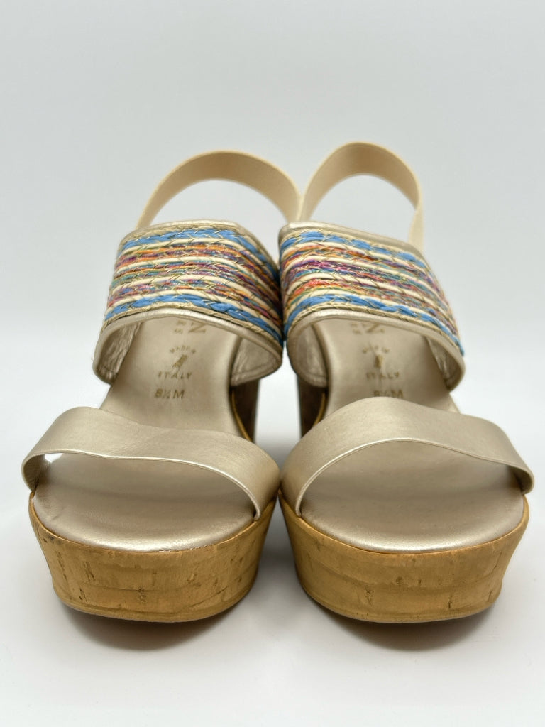ITALIAN SHOEMAKERS Size 8.5M Gold Women's Sandal