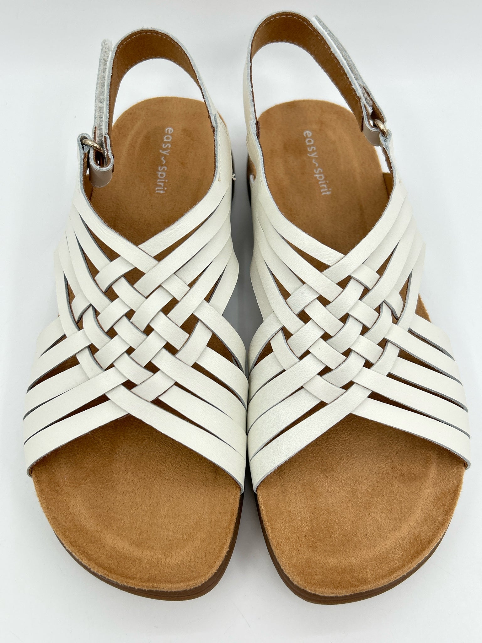 EASY SPIRIT Size 8.5M White Women Sandal