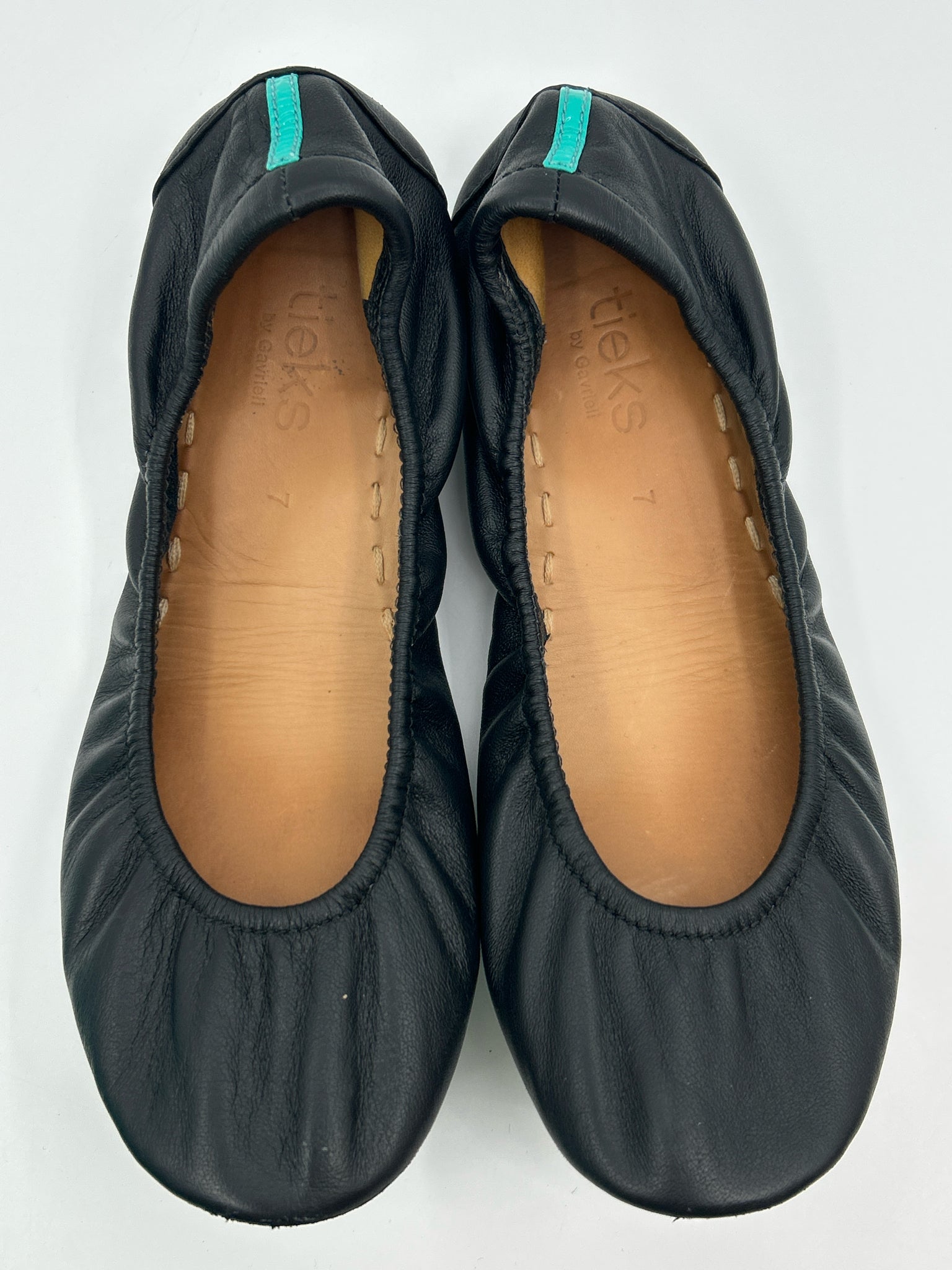 TIEKS Size 7 Black Women Flats