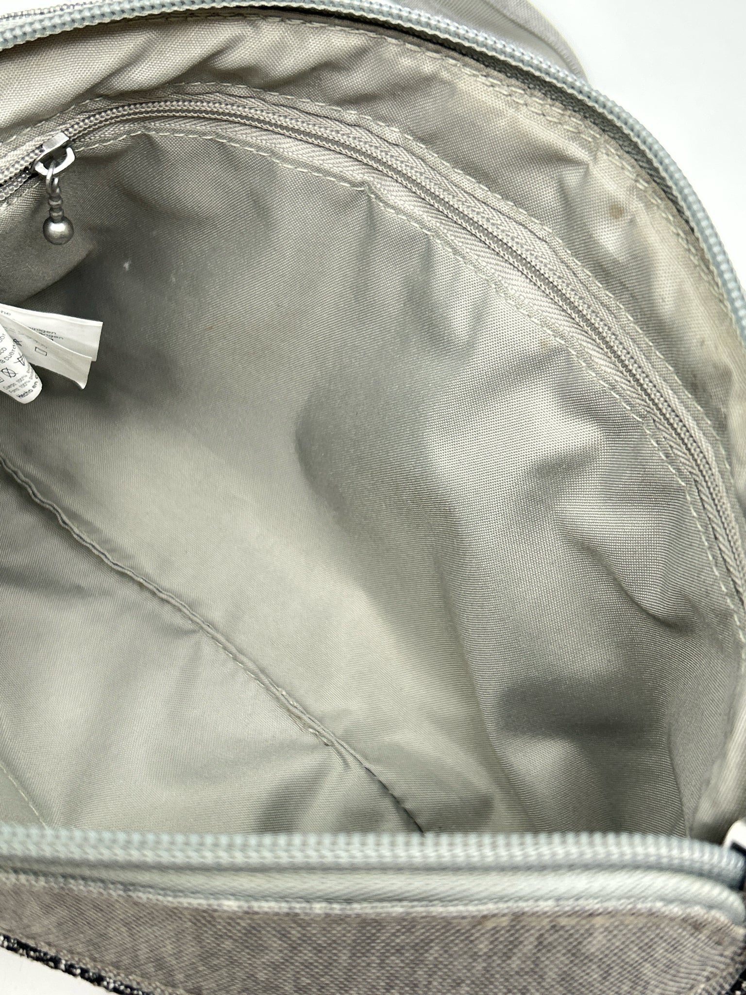 BAGGALLINI Grey & Black Women Purse