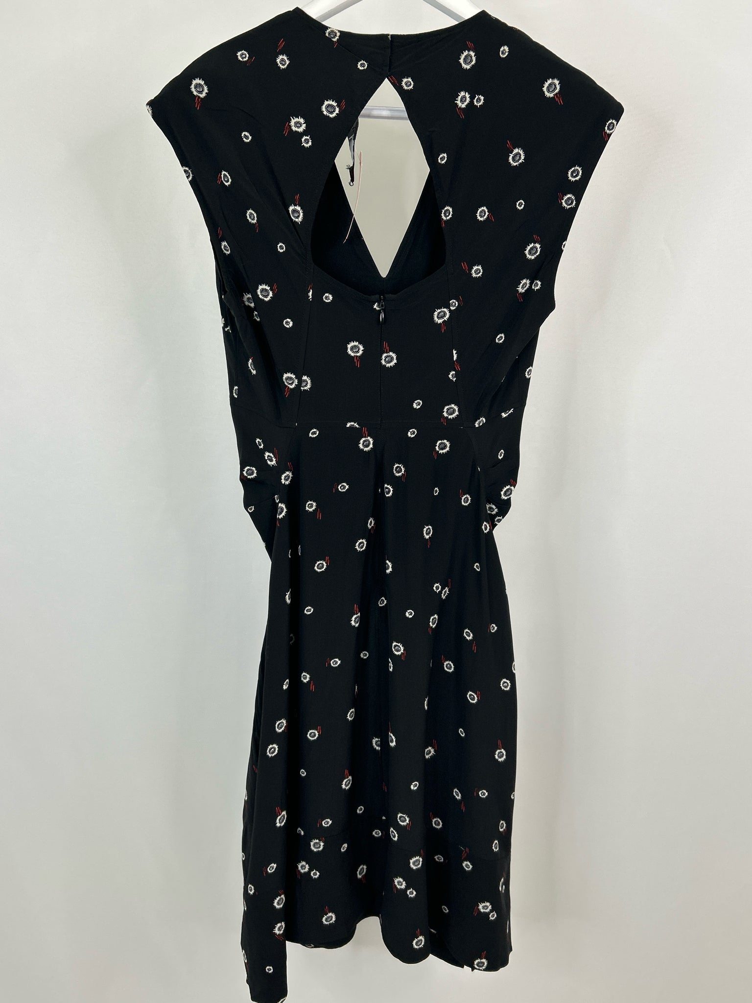 PROENZA SCHOULER Size 2 Black Print Women Dress