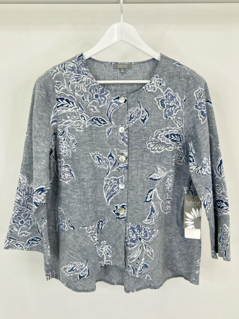 HABITAT Size S Blue floral Jacket