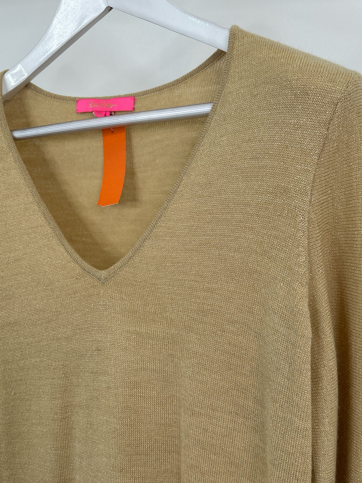 LILLY PULITZER Size M Gold Women Dress