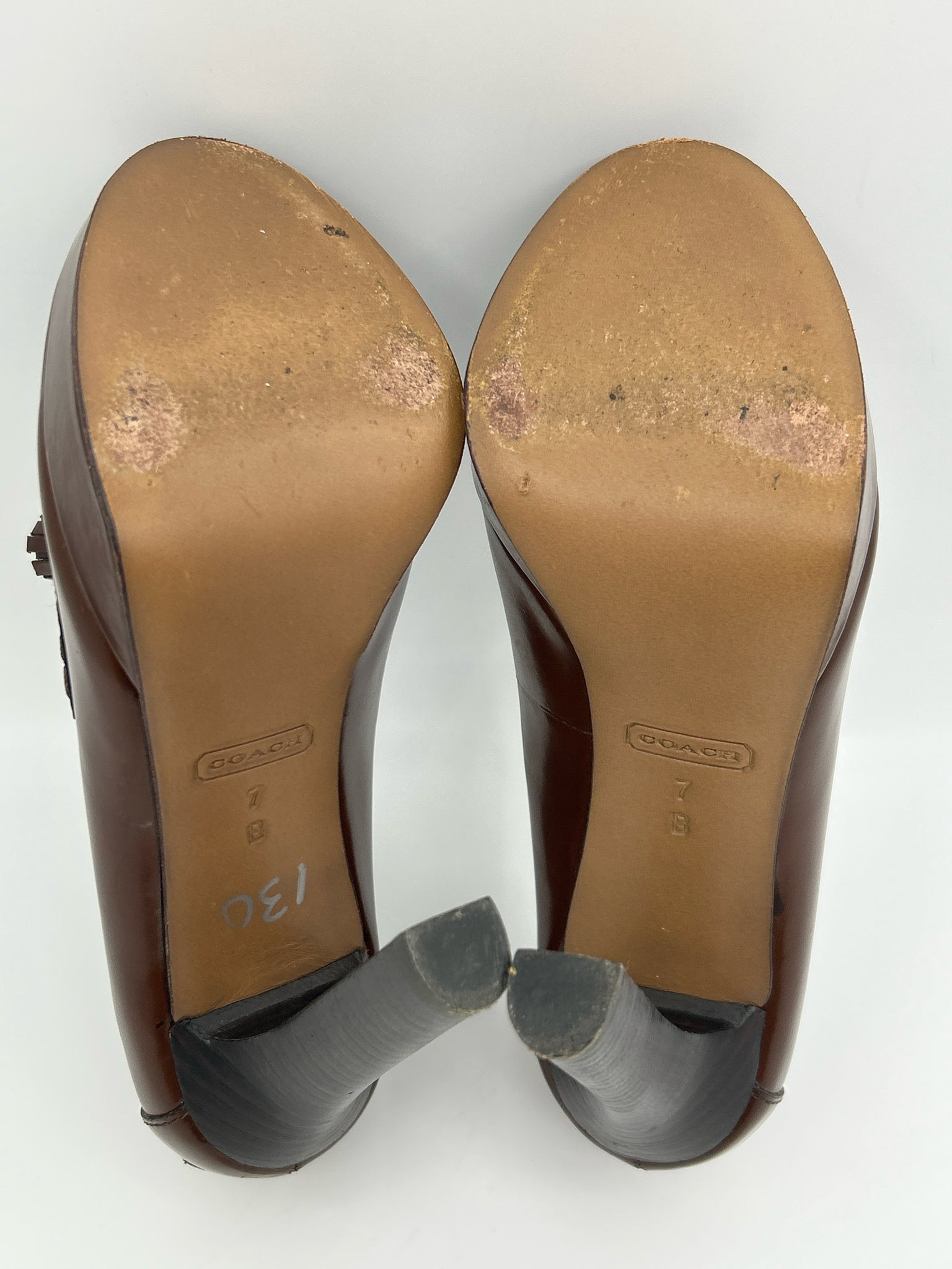 Coach Size 7 Brown Women Pumps