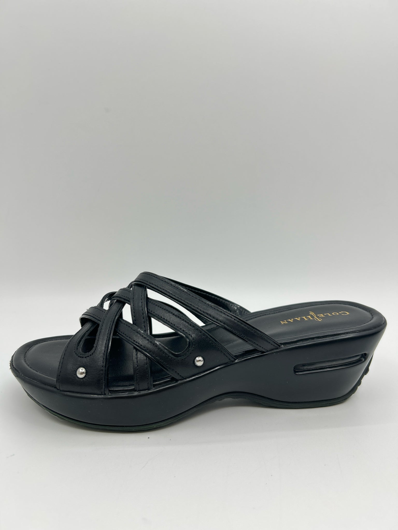 COLE HAAN Size 7B Black Women Sandal
